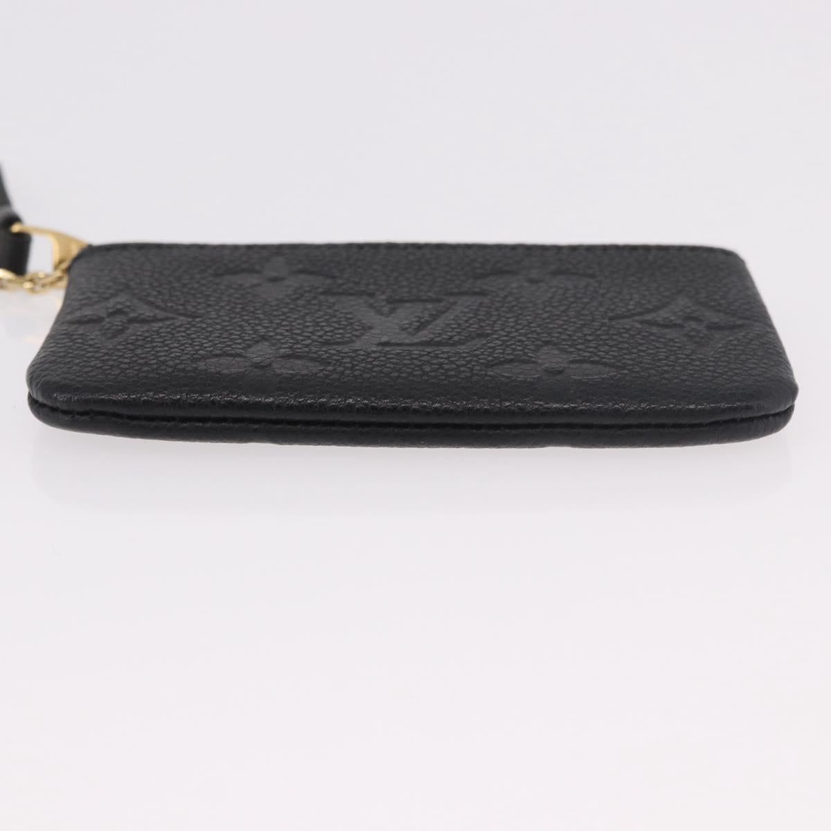 LOUIS VUITTON Monogram Empreinte Pochette Cles Purse Black M28796 Auth 189015V