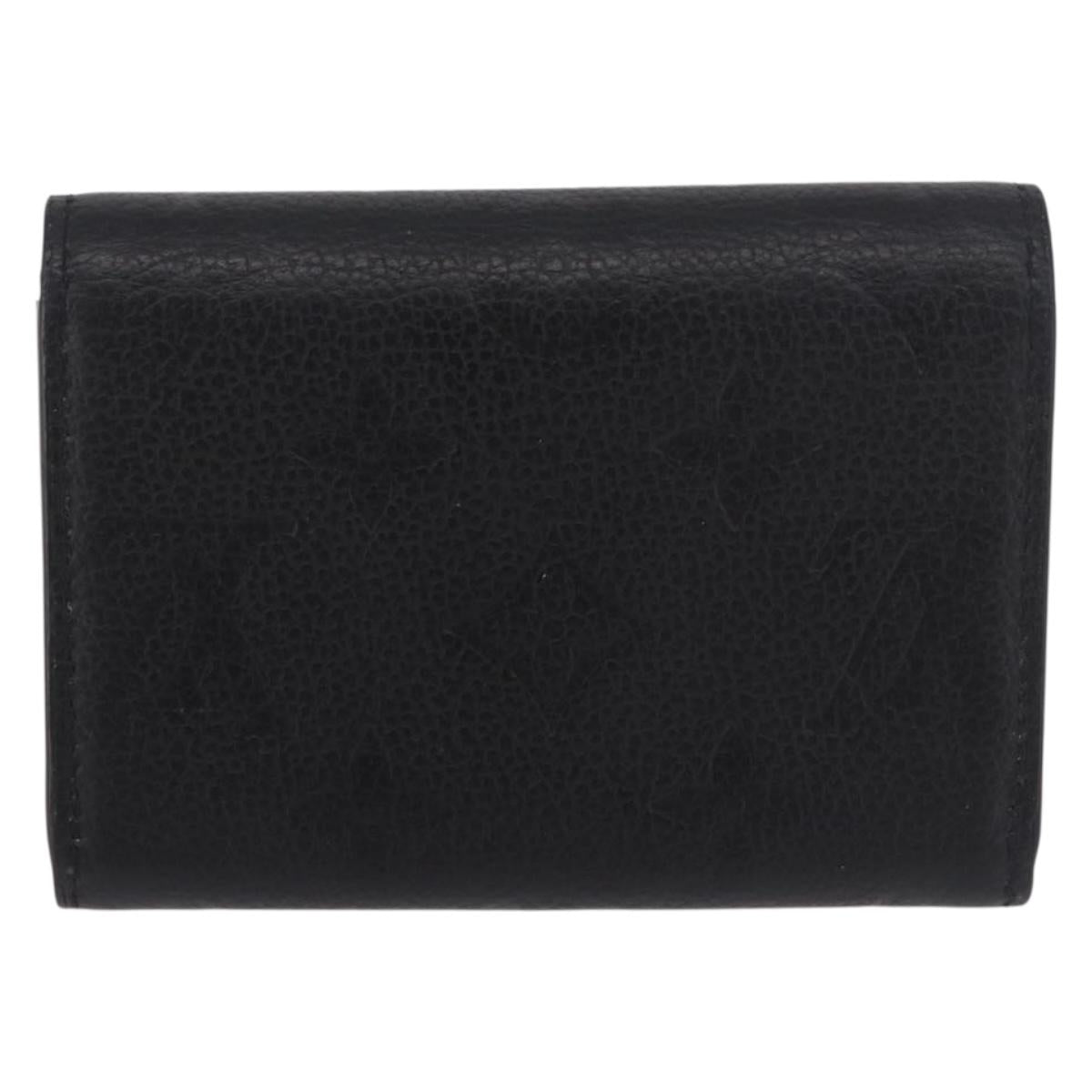 LOUIS VUITTON Monogram Empreinte Porte Monnaie Rosary Black M81455 Auth 189016