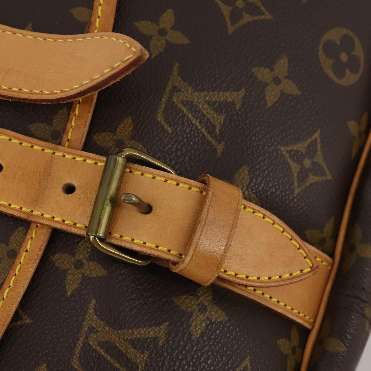LOUIS VUITTON Monogram Saumur 35 Shoulder Bag M42254 LV Auth 189028A