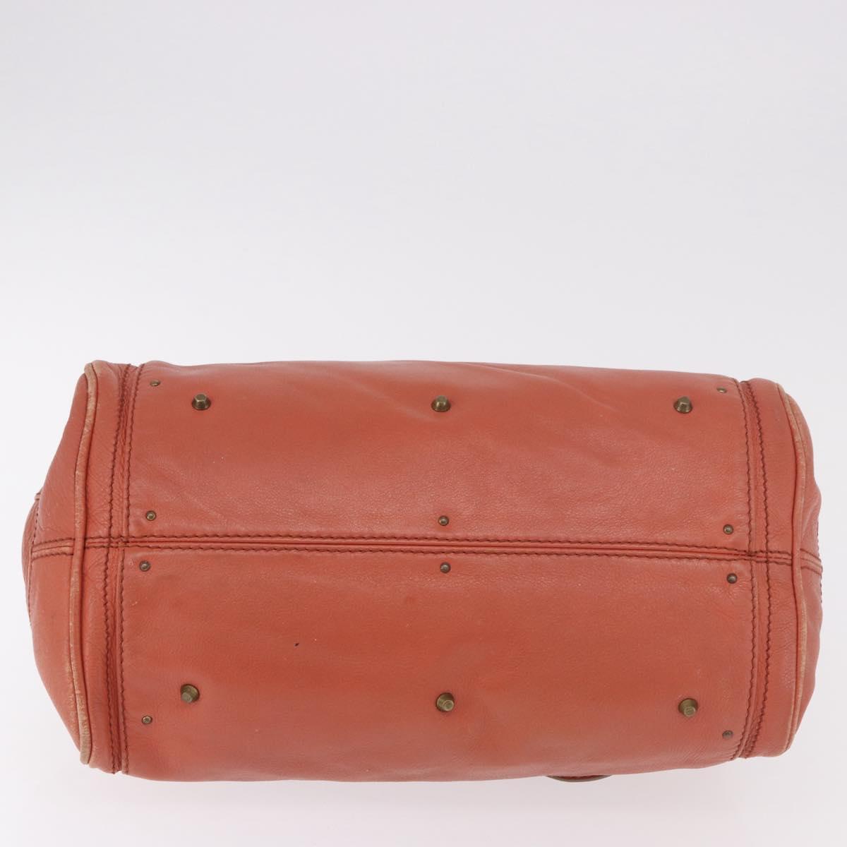 Chloe Paddington Hand Bag Leather Pink Gold Silver Auth 189045A