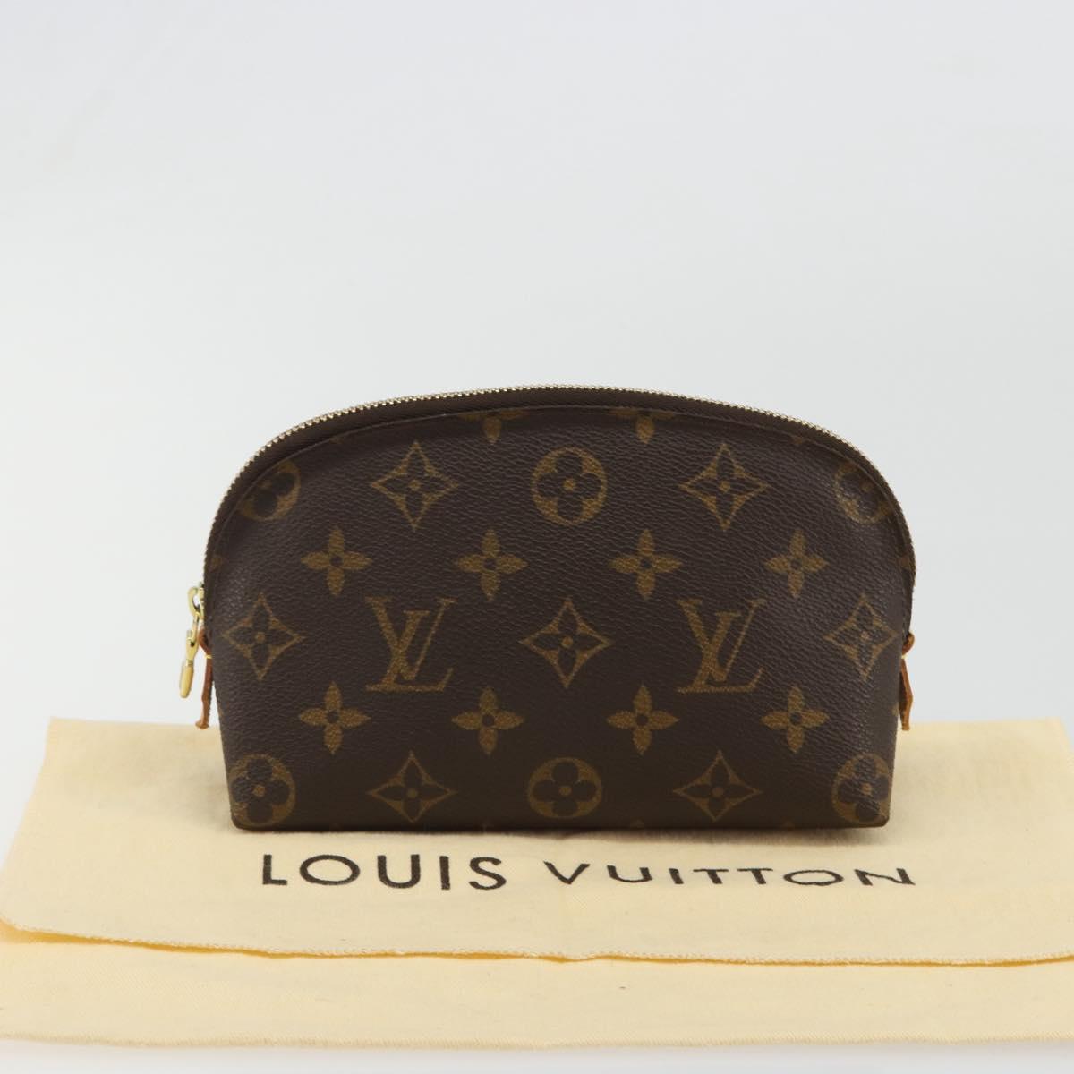 LOUIS VUITTON Monogram Pochette Cosmetic PM M47515 LV Auth 189077V