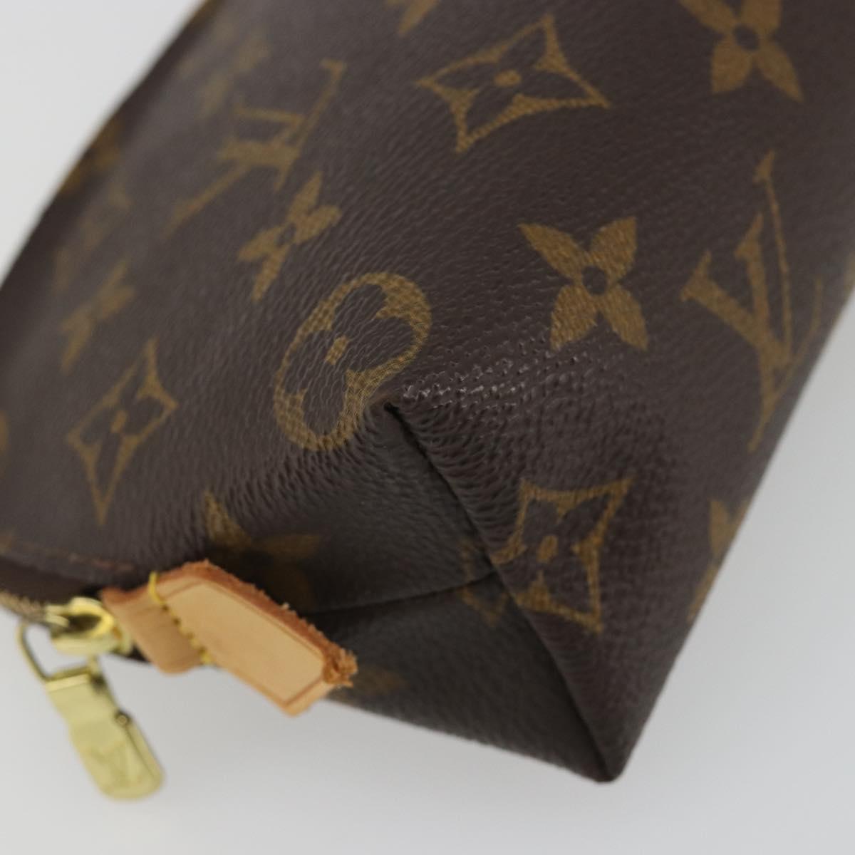LOUIS VUITTON Monogram Pochette Cosmetic PM M47515 LV Auth 189077V