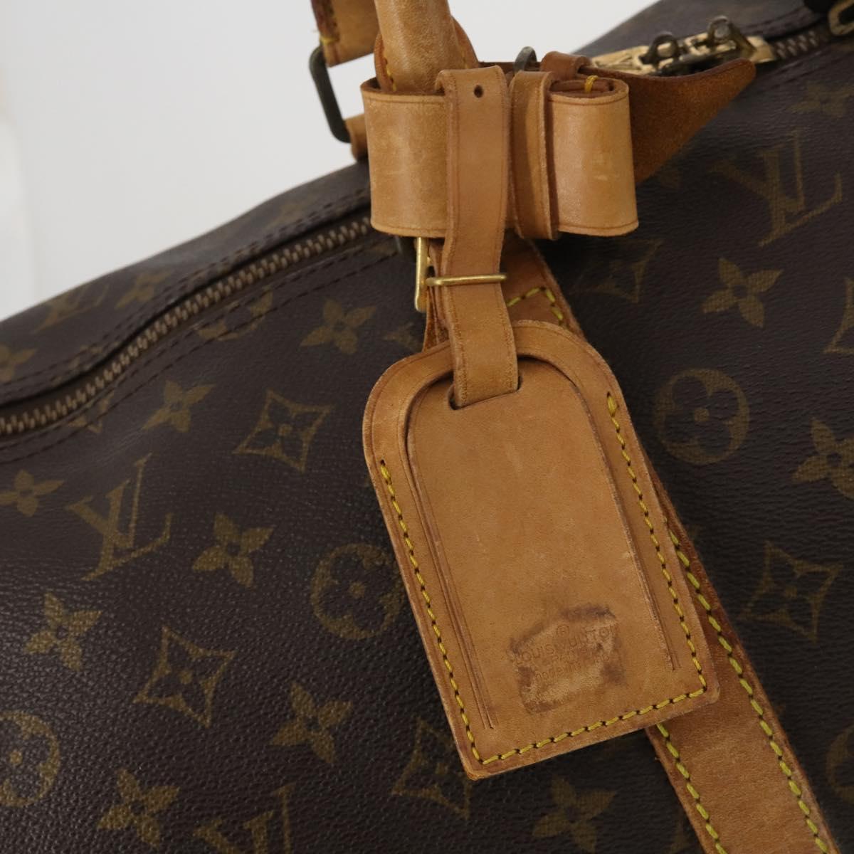 LOUIS VUITTON Monogram Keepall 55 Boston Bag M41424 LV Auth 189079A