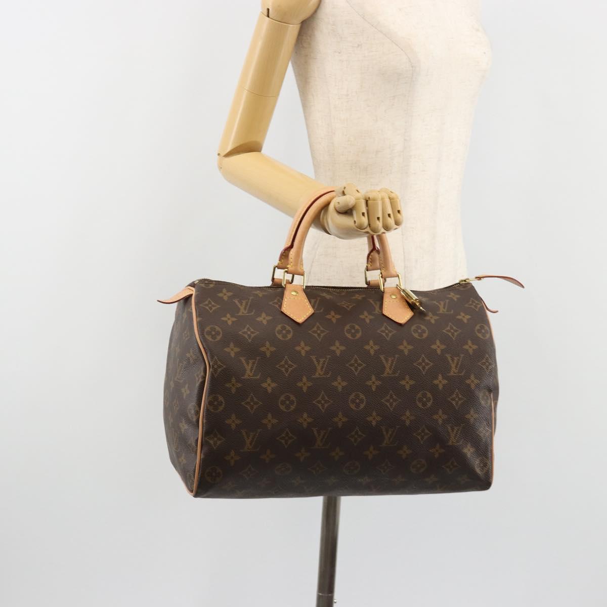 LOUIS VUITTON Monogram Speedy 35 Hand Bag M41524 LV Auth 189081SV