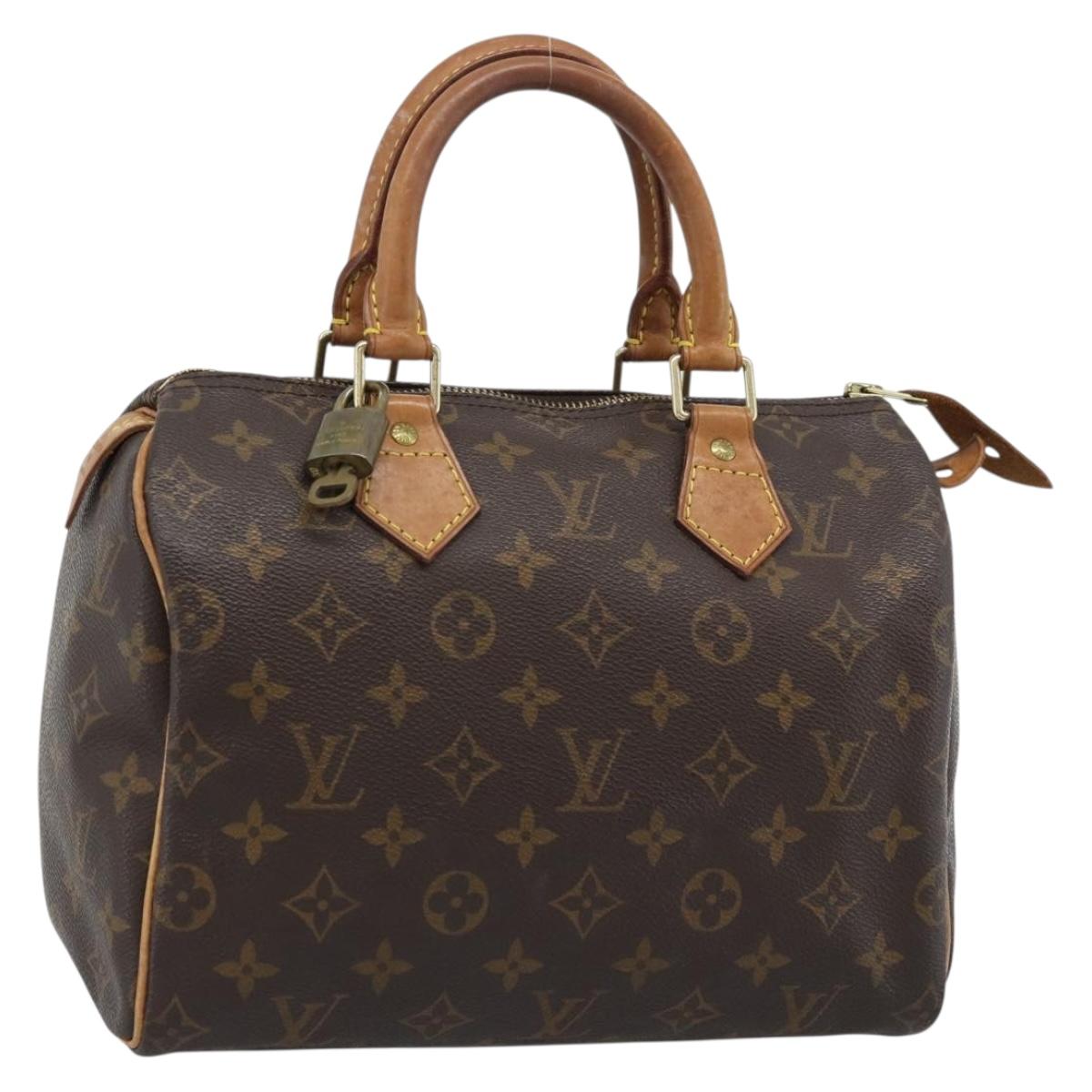 LOUIS VUITTON Monogram Speedy 25 Hand Bag M41528 LV Auth 189082A
