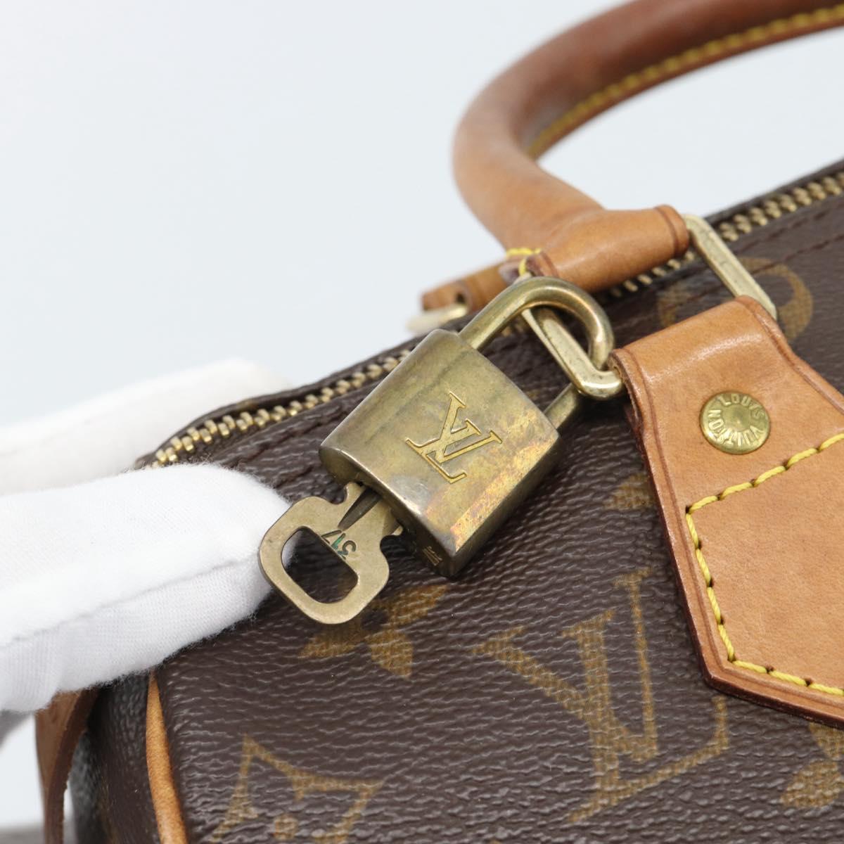 LOUIS VUITTON Monogram Speedy 25 Hand Bag M41528 LV Auth 189082A