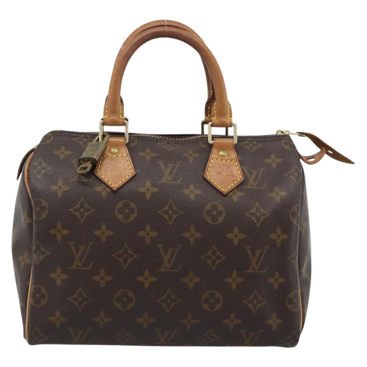 LOUIS VUITTON Monogram Speedy 25 Hand Bag M41528 LV Auth 189082A