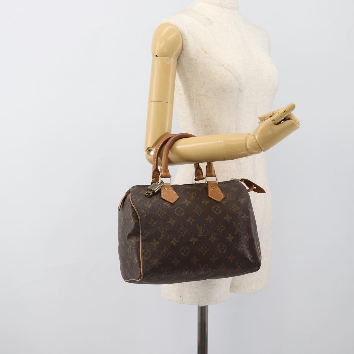LOUIS VUITTON Monogram Speedy 25 Hand Bag M41528 LV Auth 189082A