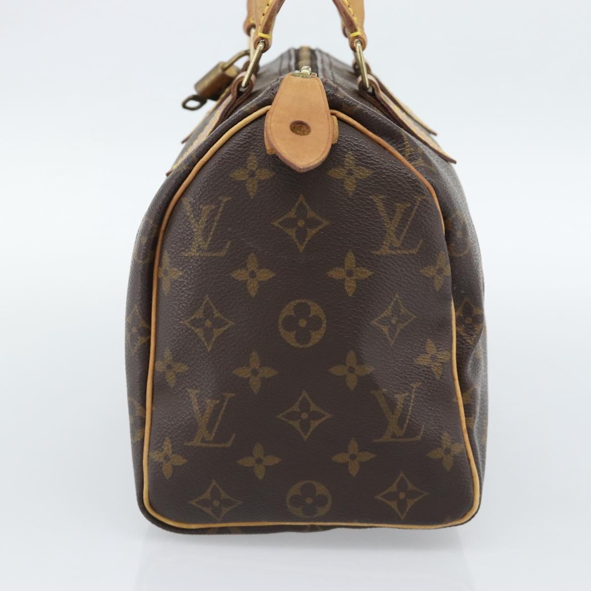 LOUIS VUITTON Monogram Speedy 25 Hand Bag M41528 LV Auth 189082A