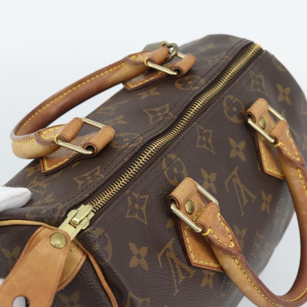 LOUIS VUITTON Monogram Speedy 25 Hand Bag M41528 LV Auth 189082A