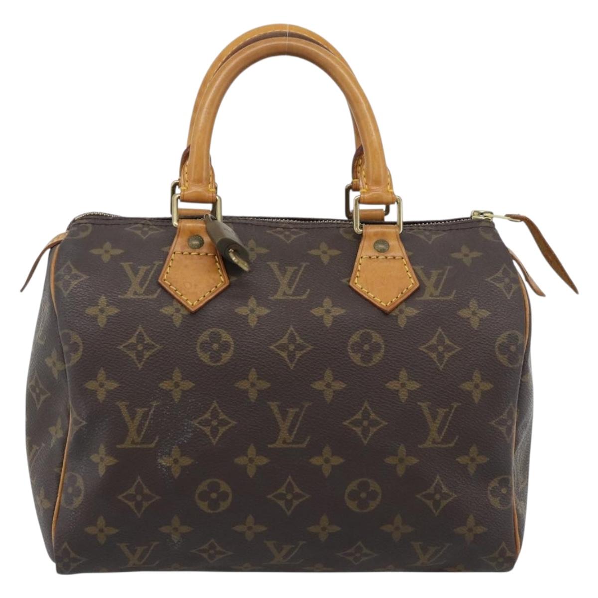 LOUIS VUITTON Monogram Speedy 25 Hand Bag M41528 LV Auth 189083A