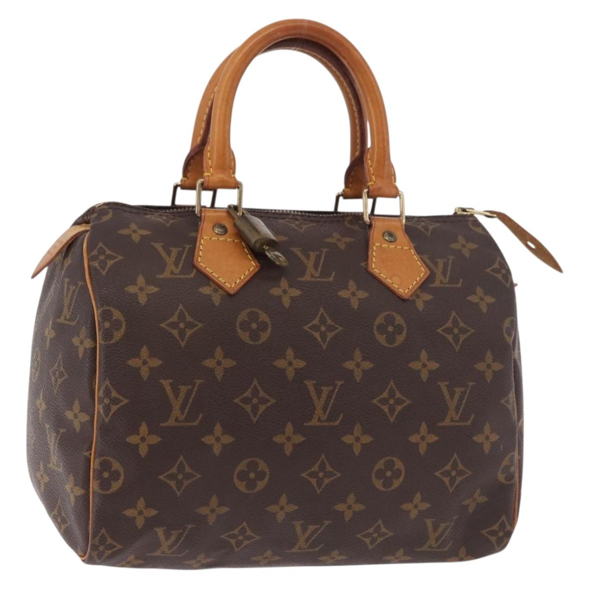 LOUIS VUITTON Monogram Speedy 25 Hand Bag M41528 LV Auth 189084A