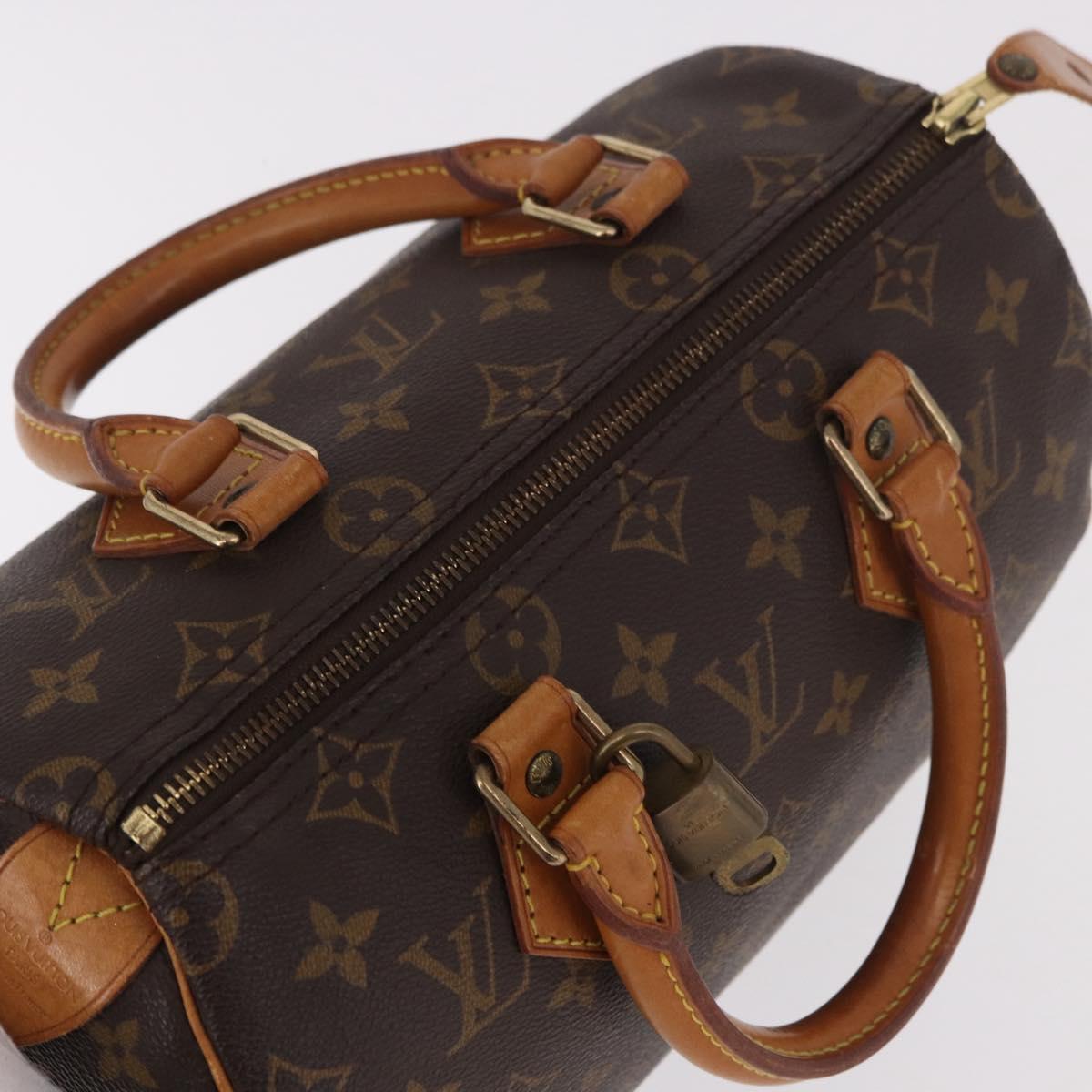 LOUIS VUITTON Monogram Speedy 25 Hand Bag M41528 LV Auth 189084A