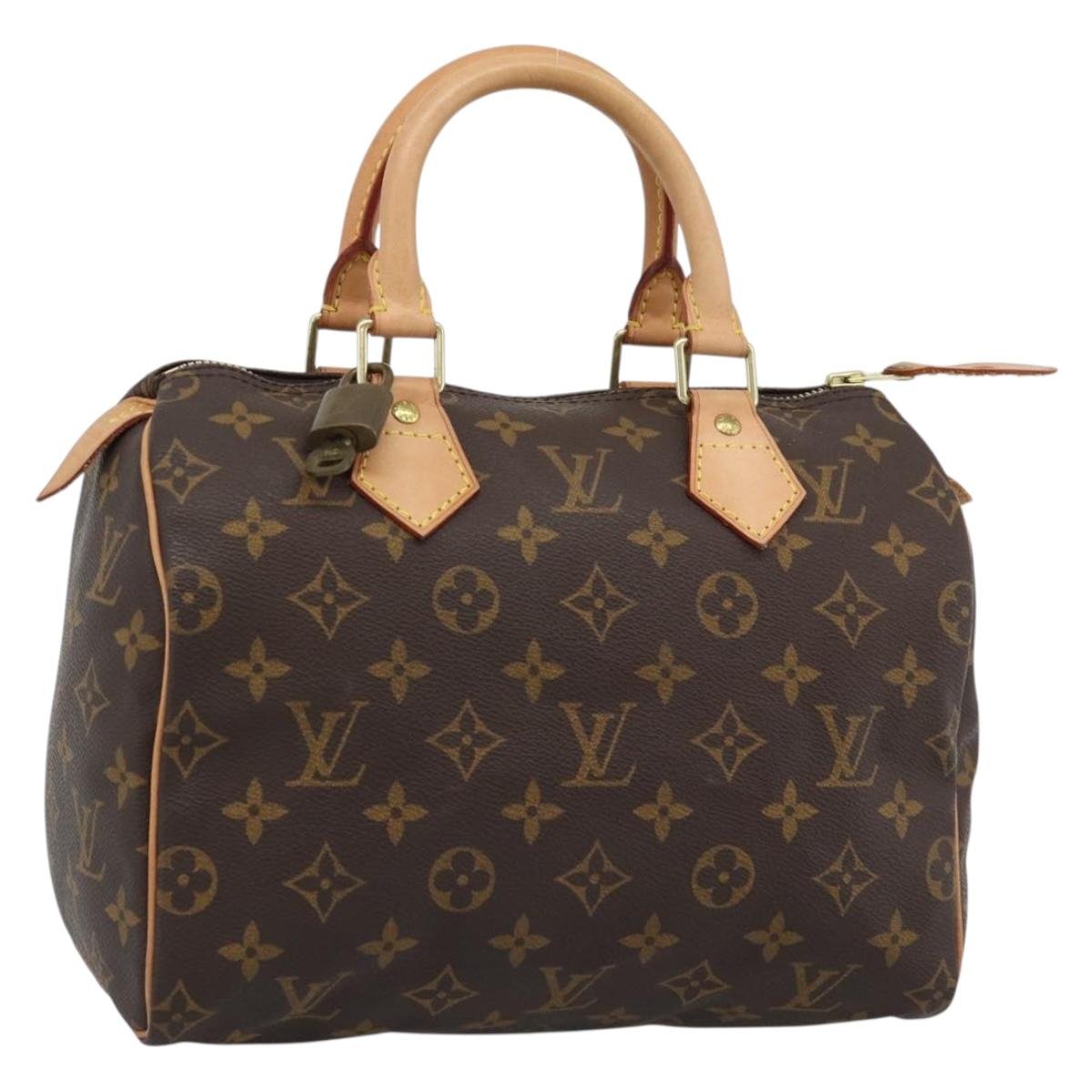 LOUIS VUITTON Monogram Speedy 25 Hand Bag M41528 LV Auth 189085V