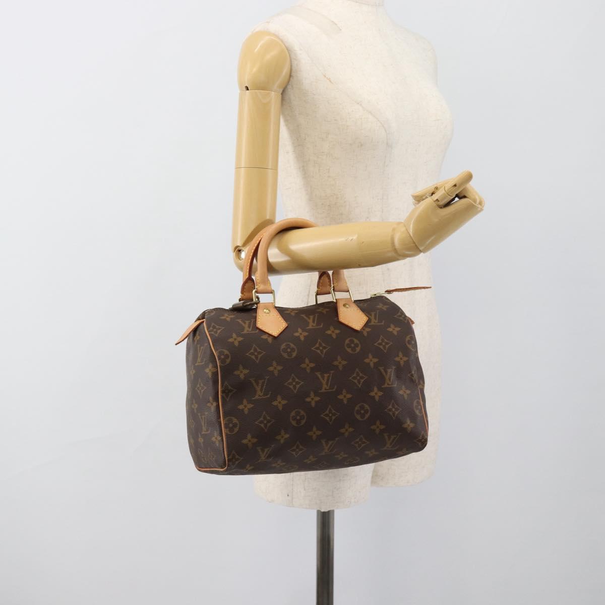 LOUIS VUITTON Monogram Speedy 25 Hand Bag M41528 LV Auth 189085V