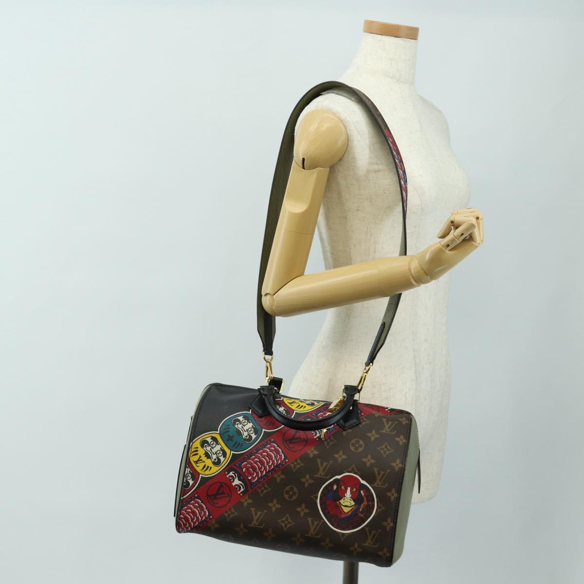 LOUIS VUITTON Monogram Kabuki Speedy 30 Hand Bag M43505 LV Auth 189086SAM