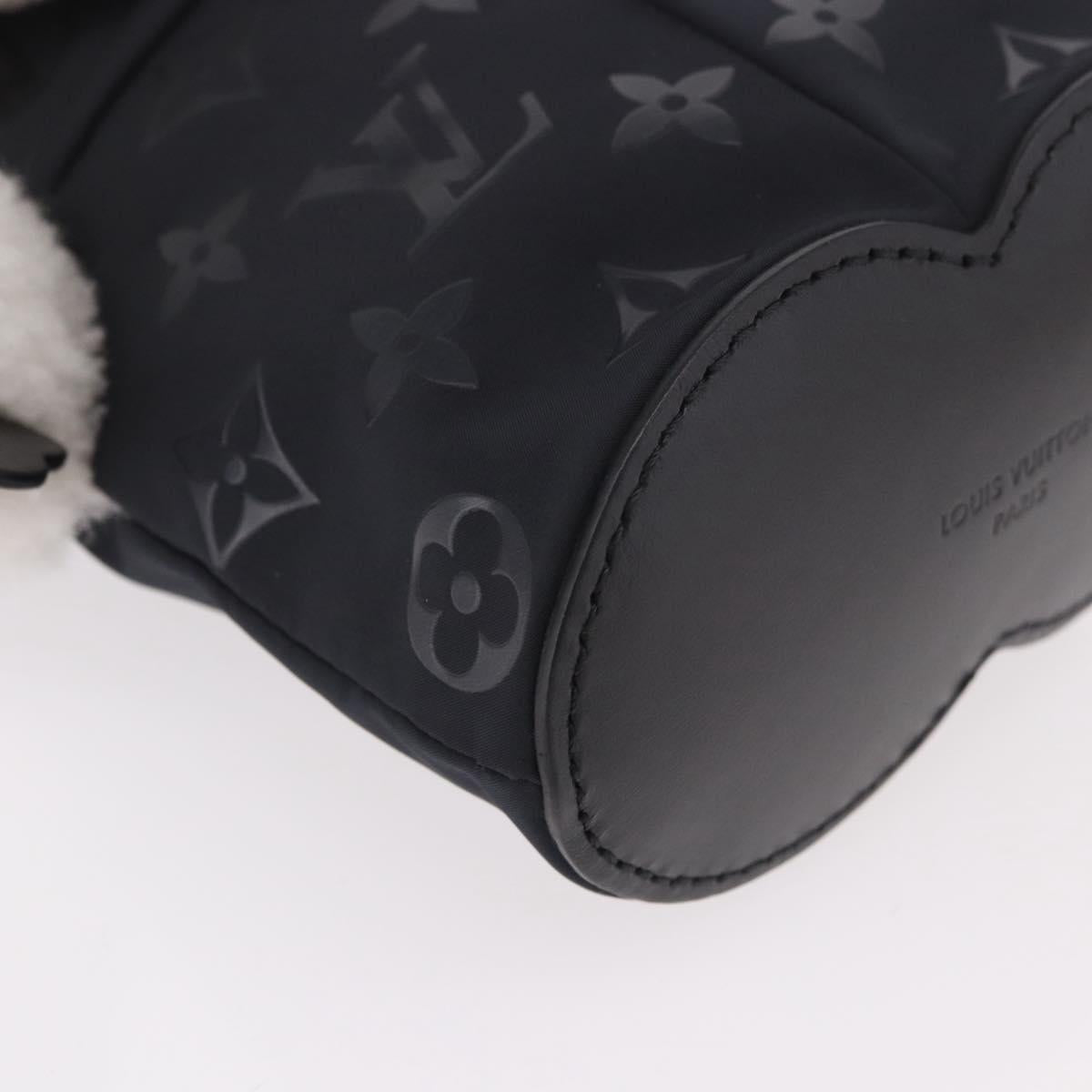 LOUIS VUITTON Monogram Vivienne Backpack Nylon Black LV Auth 189088SM