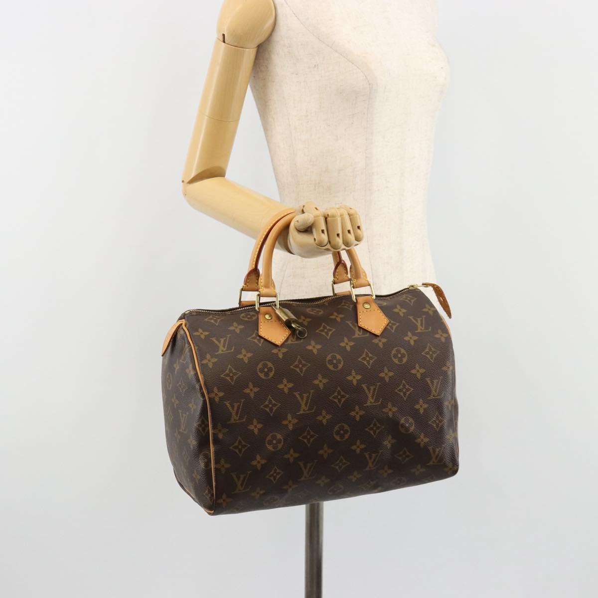 LOUIS VUITTON Monogram Speedy 30 Hand Bag M41526 LV Auth 189095SV