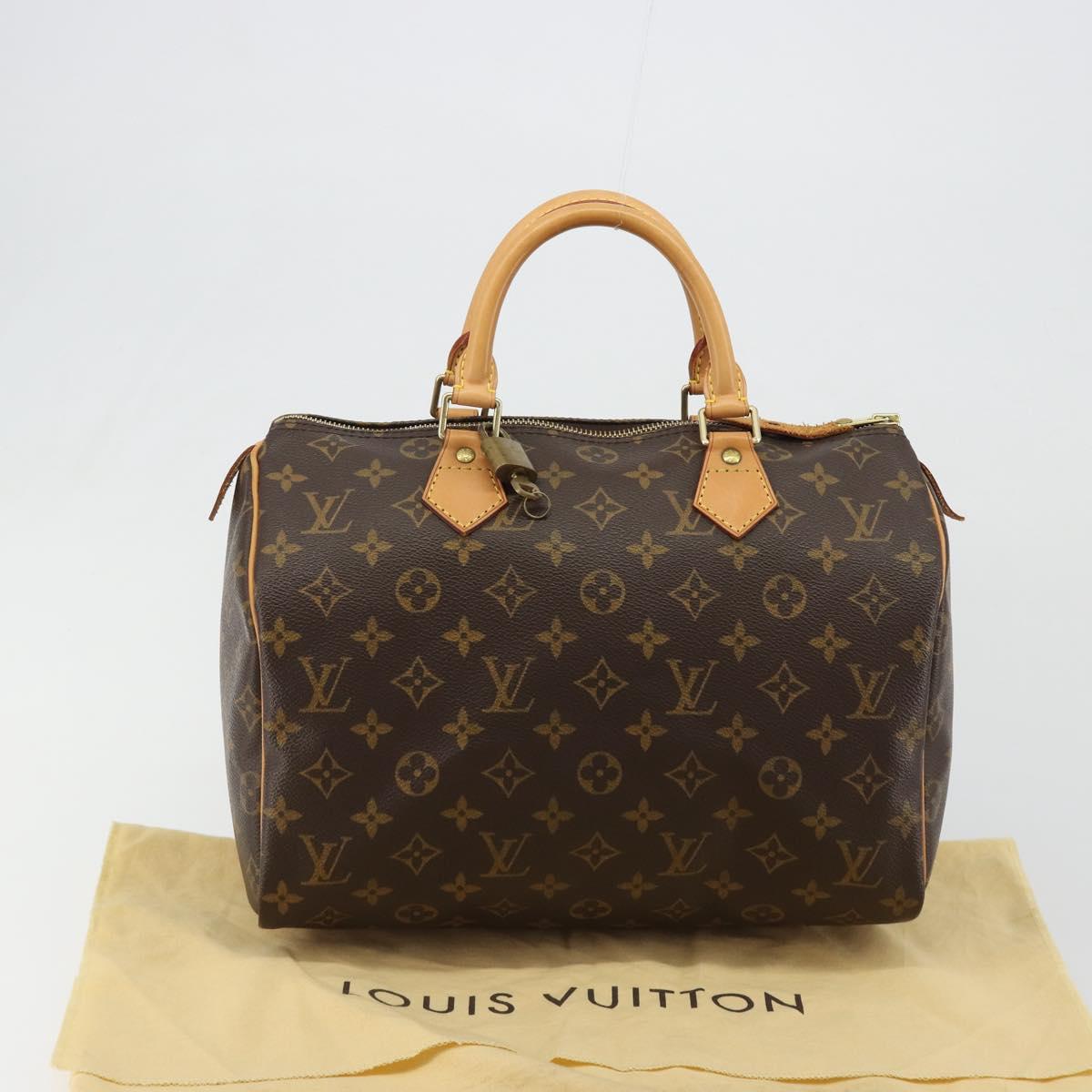 LOUIS VUITTON Monogram Speedy 30 Hand Bag M41526 LV Auth 189095SV