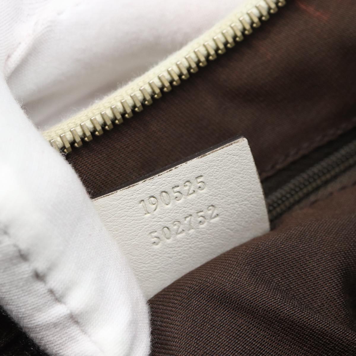 GUCCI GG Canvas Abbey Shoulder Bag Beige Gold 190525 Auth 189100A