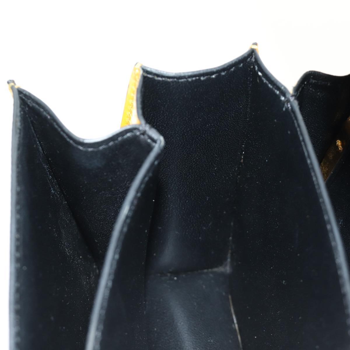 CELINE Shoulder Bag Leather Gold Auth 189106M