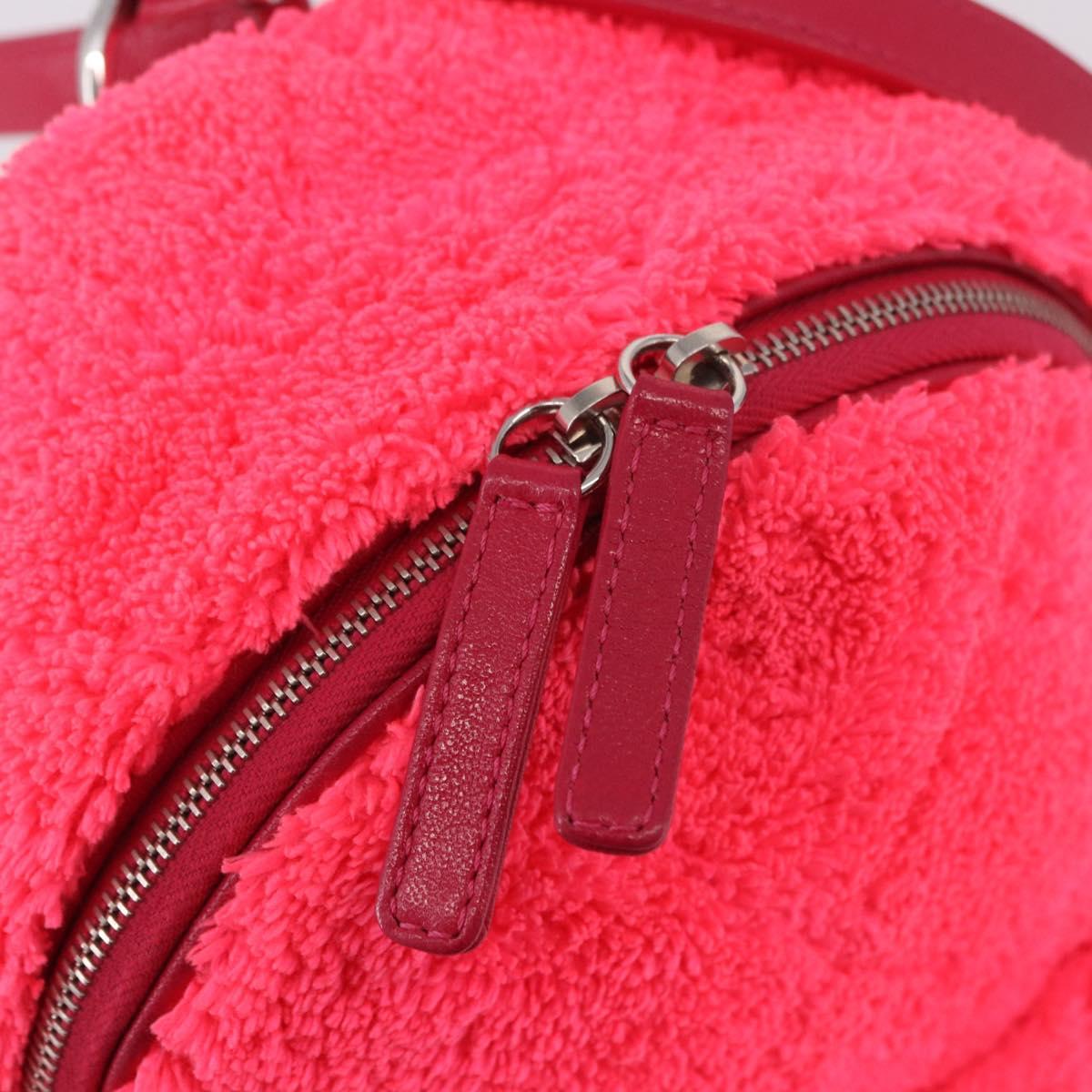 CHANEL Matelasse Chain Backpack pile Pink Silver CC Auth 189107M