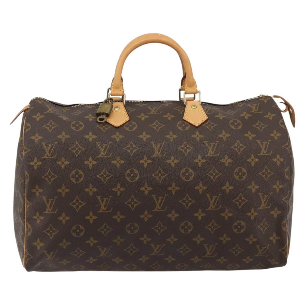 LOUIS VUITTON Monogram Speedy 40 Hand Bag M41522 LV Auth 189114A