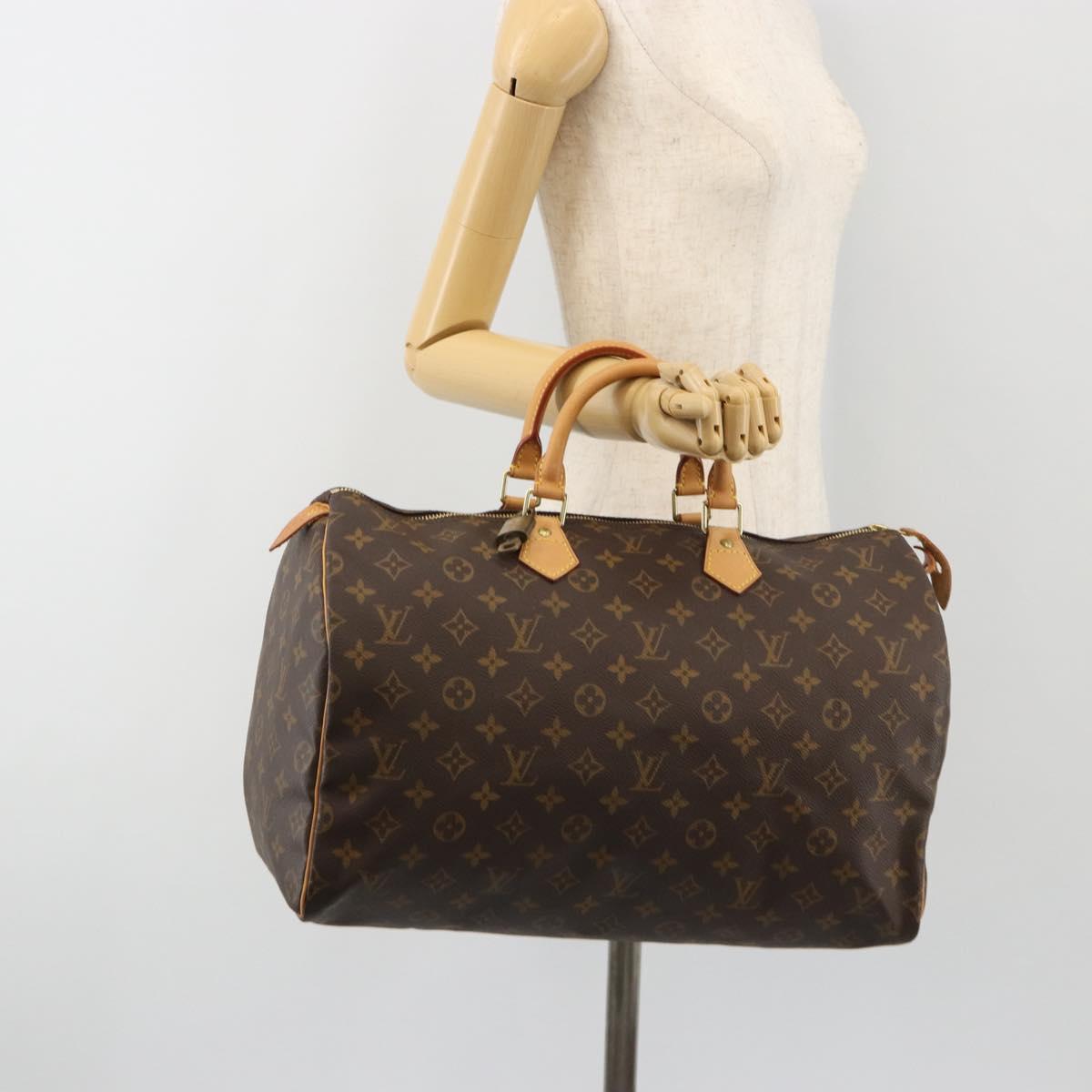 LOUIS VUITTON Monogram Speedy 40 Hand Bag M41522 LV Auth 189114A