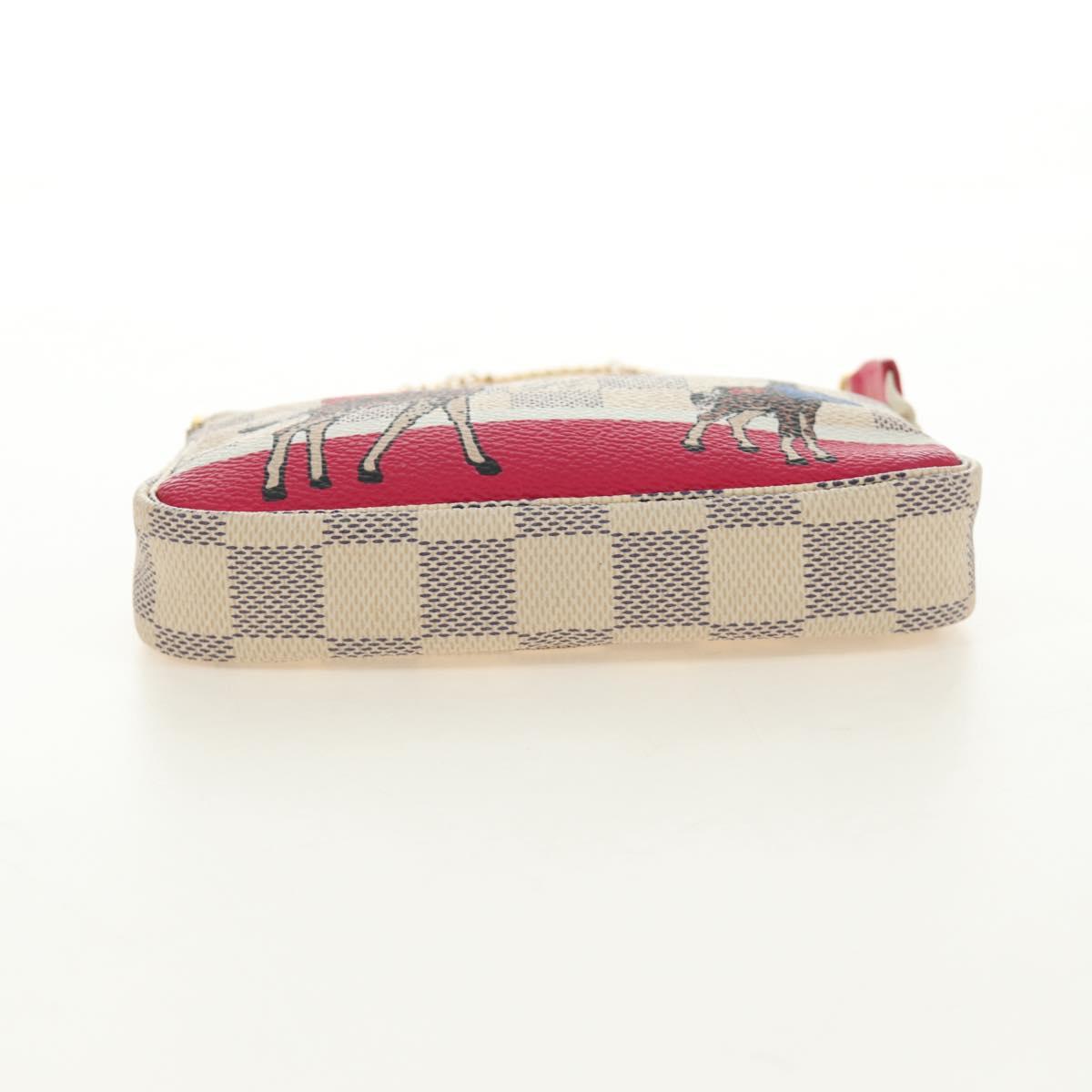 LOUIS VUITTON Damier Azur Mini Pochette Accessoires N58010 LV Auth 189119M