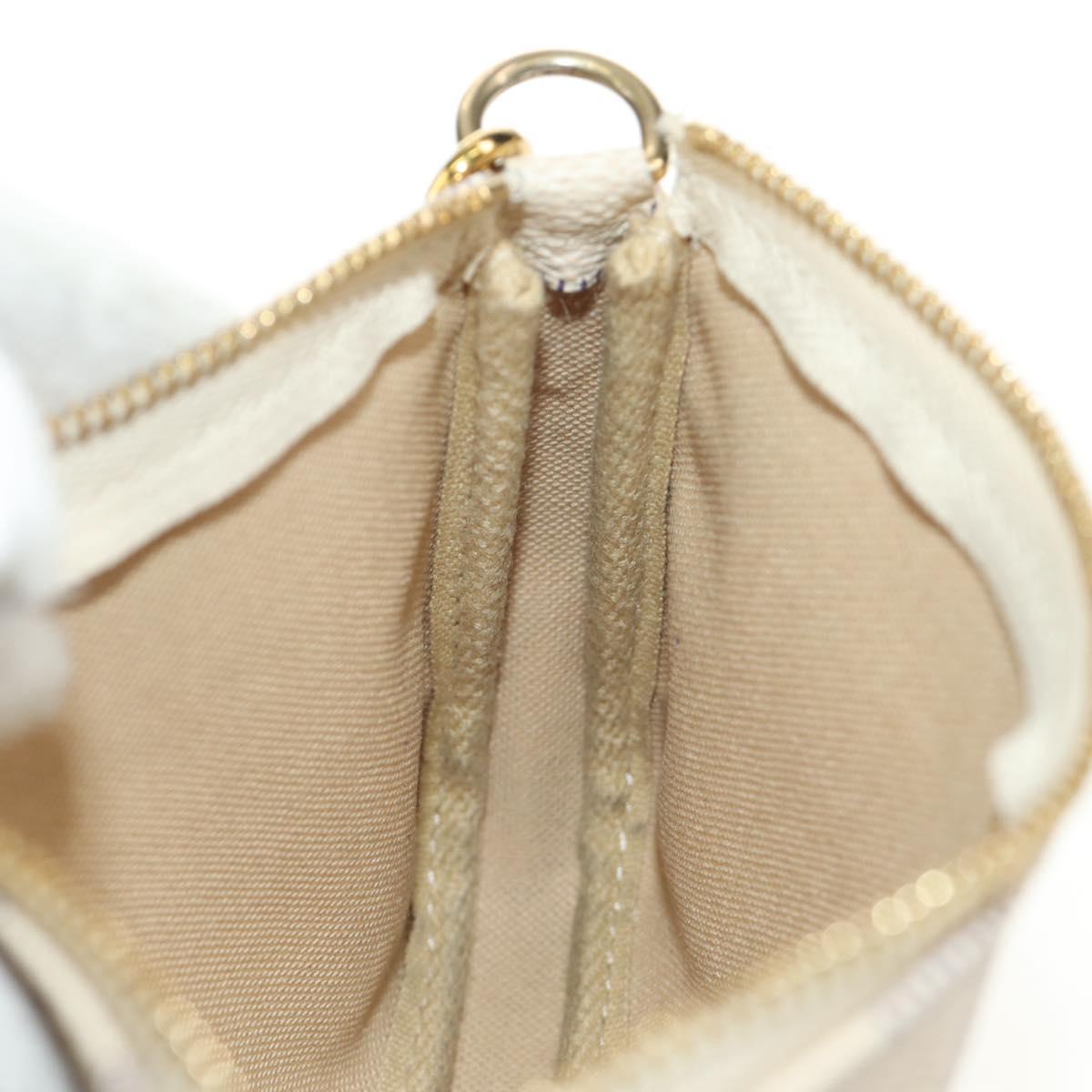 LOUIS VUITTON Damier Azur Mini Pochette Accessoires N58010 LV Auth 189119M