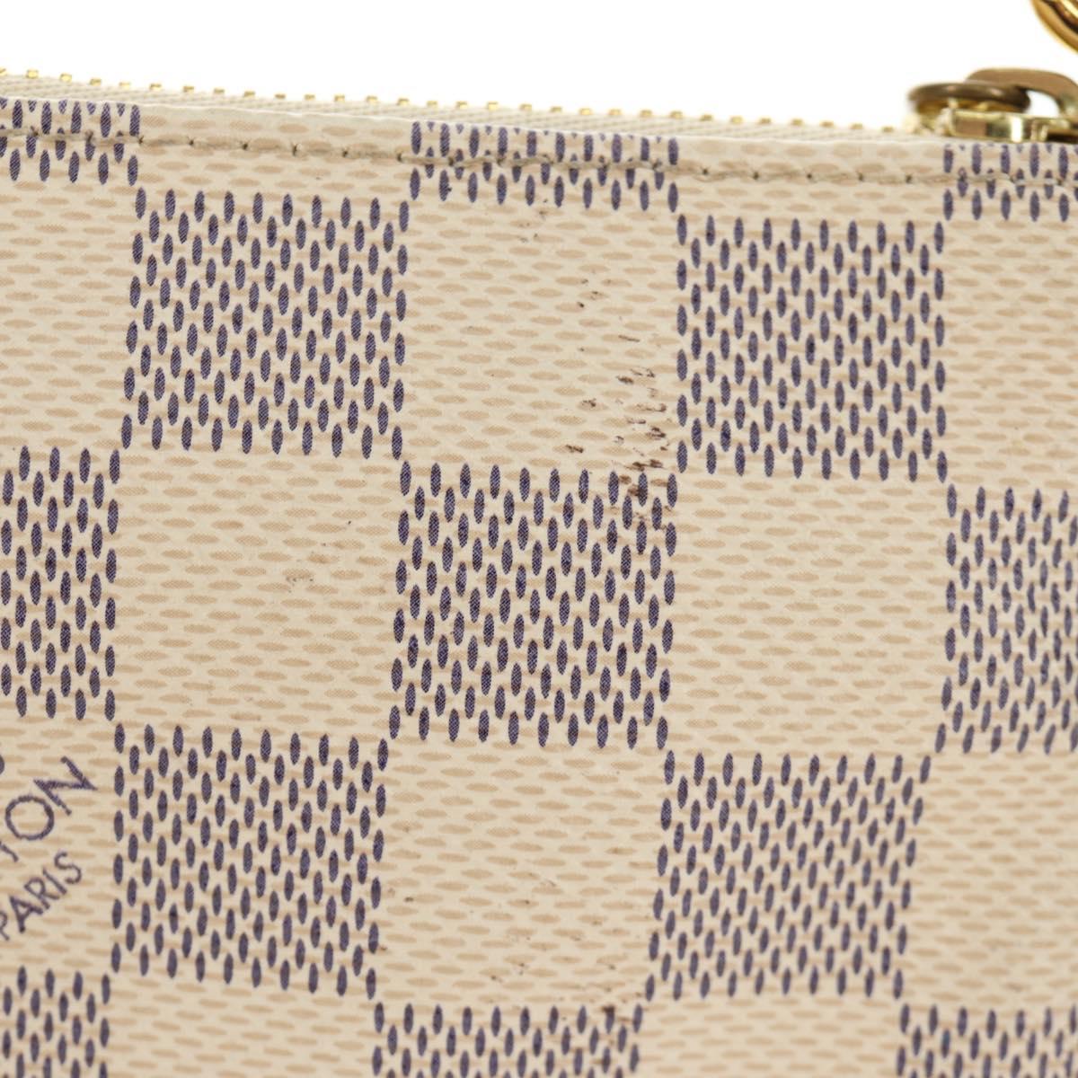 LOUIS VUITTON Damier Azur Mini Pochette Accessoires N58010 LV Auth 189119M