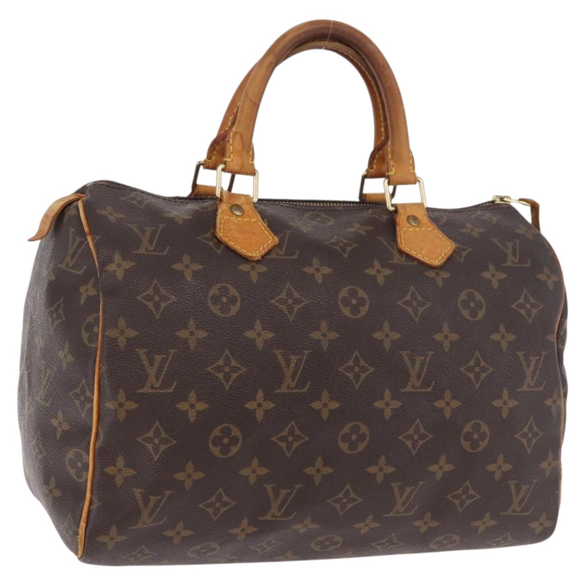 LOUIS VUITTON Monogram Speedy 30 Hand Bag M41526 LV Auth 189139