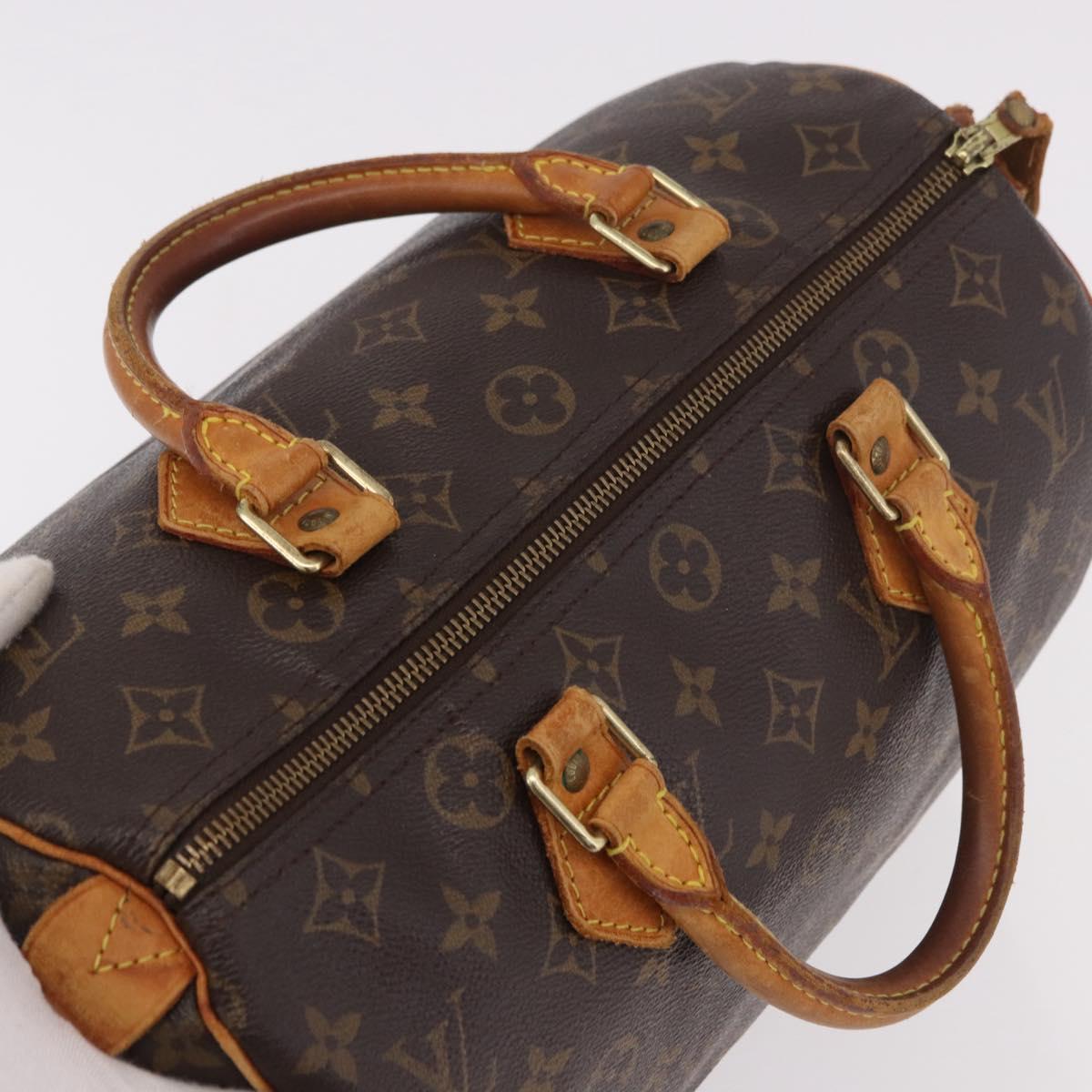 LOUIS VUITTON Monogram Speedy 30 Hand Bag M41526 LV Auth 189139
