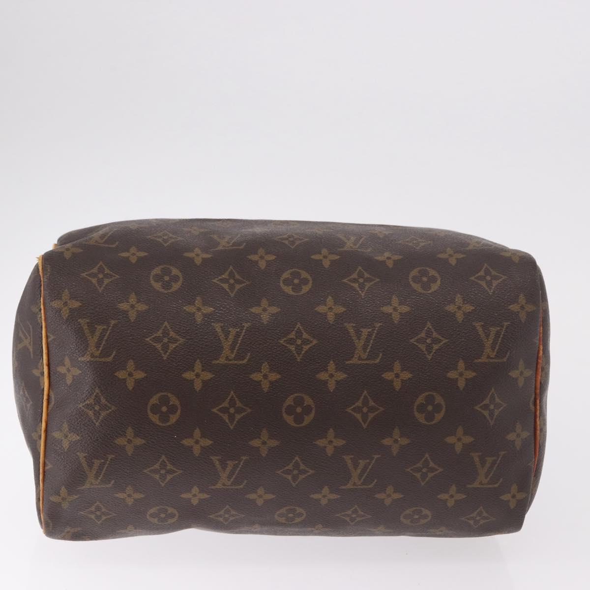 LOUIS VUITTON Monogram Speedy 30 Hand Bag M41526 LV Auth 189139