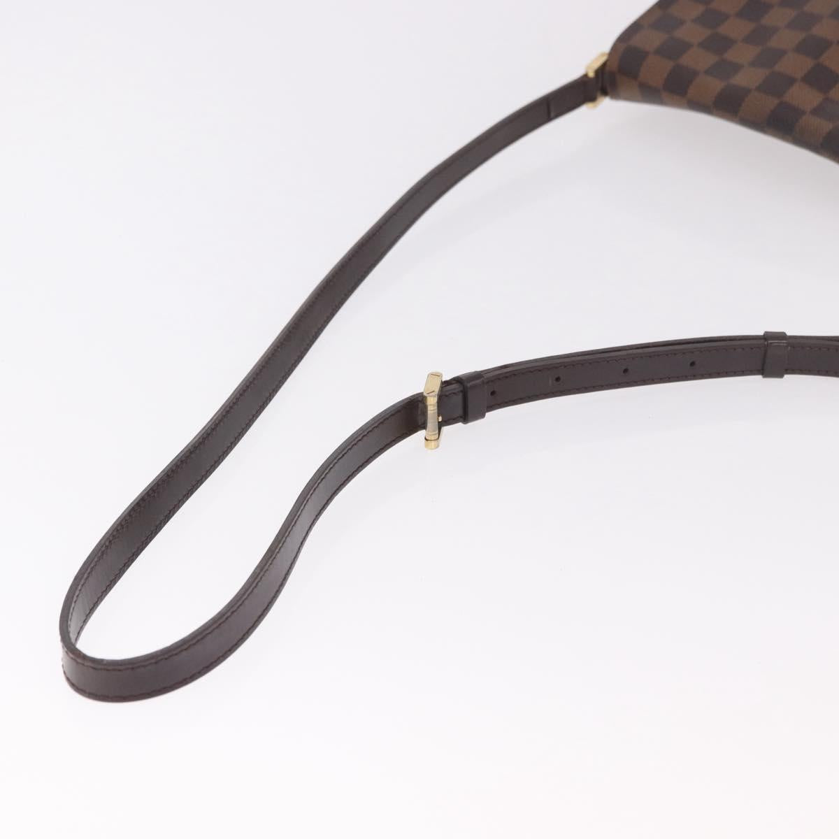 LOUIS VUITTON Damier Ebene Musette Tango Long Shoulder Bag N51301 LV Auth 189143