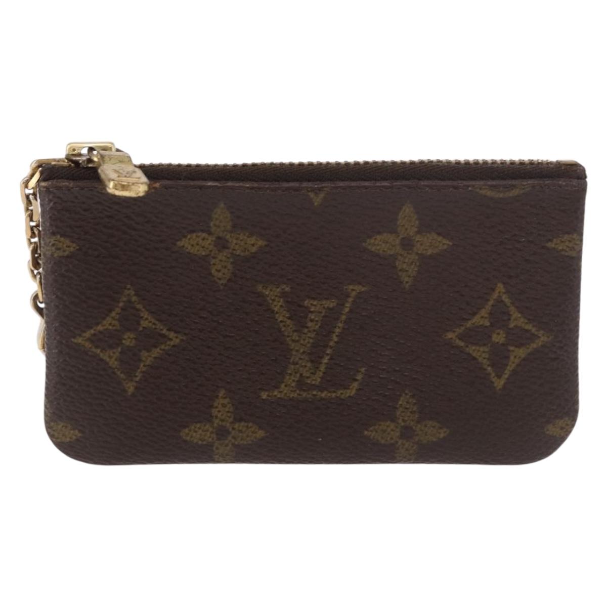 LOUIS VUITTON Monogram Pochette Cles Coin Purse M62650 LV Auth 189161