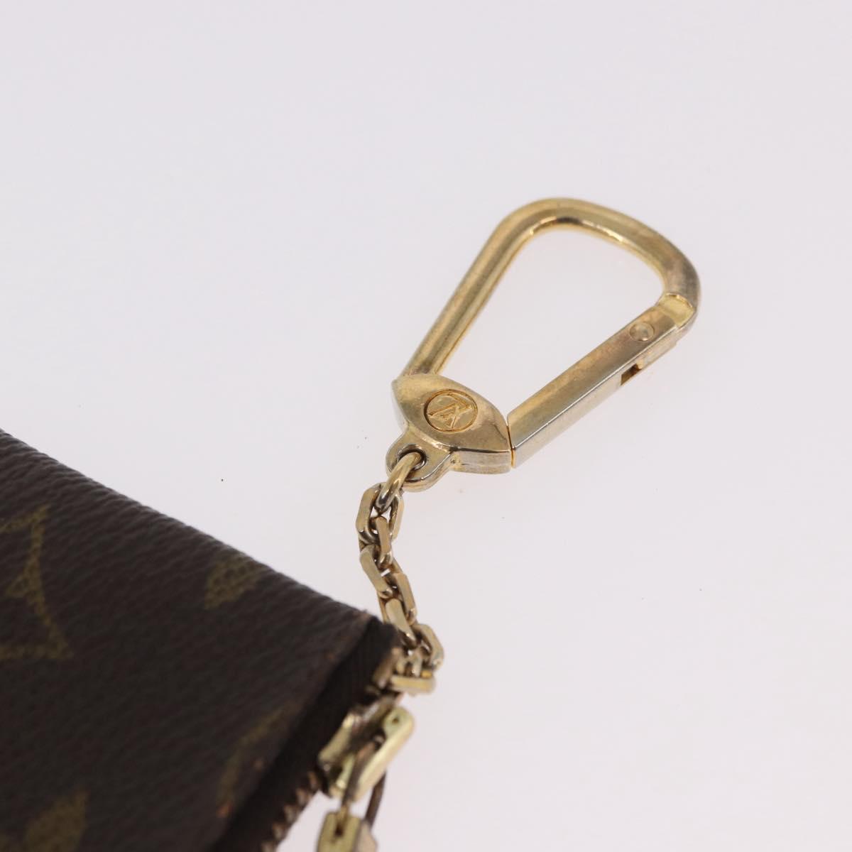 LOUIS VUITTON Monogram Pochette Cles Coin Purse M62650 LV Auth 189161