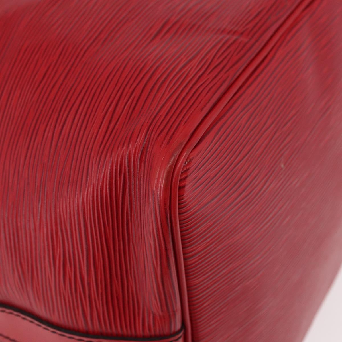 LOUIS VUITTON Epi Petit Noe Shoulder Bag Red M44107 LV Auth 189163