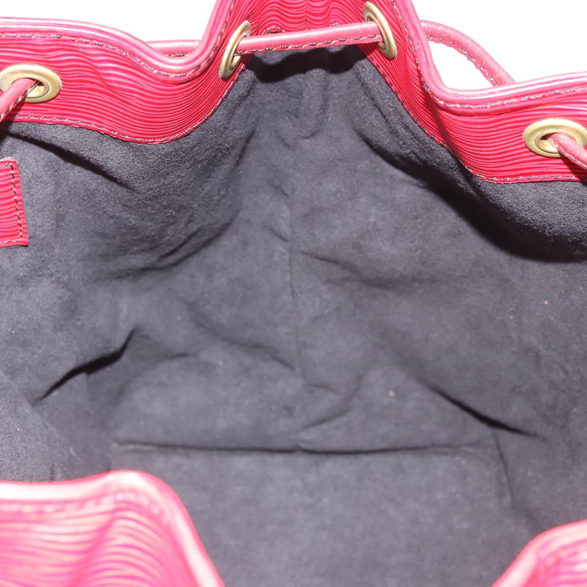 LOUIS VUITTON Epi Petit Noe Shoulder Bag Red M44107 LV Auth 189163