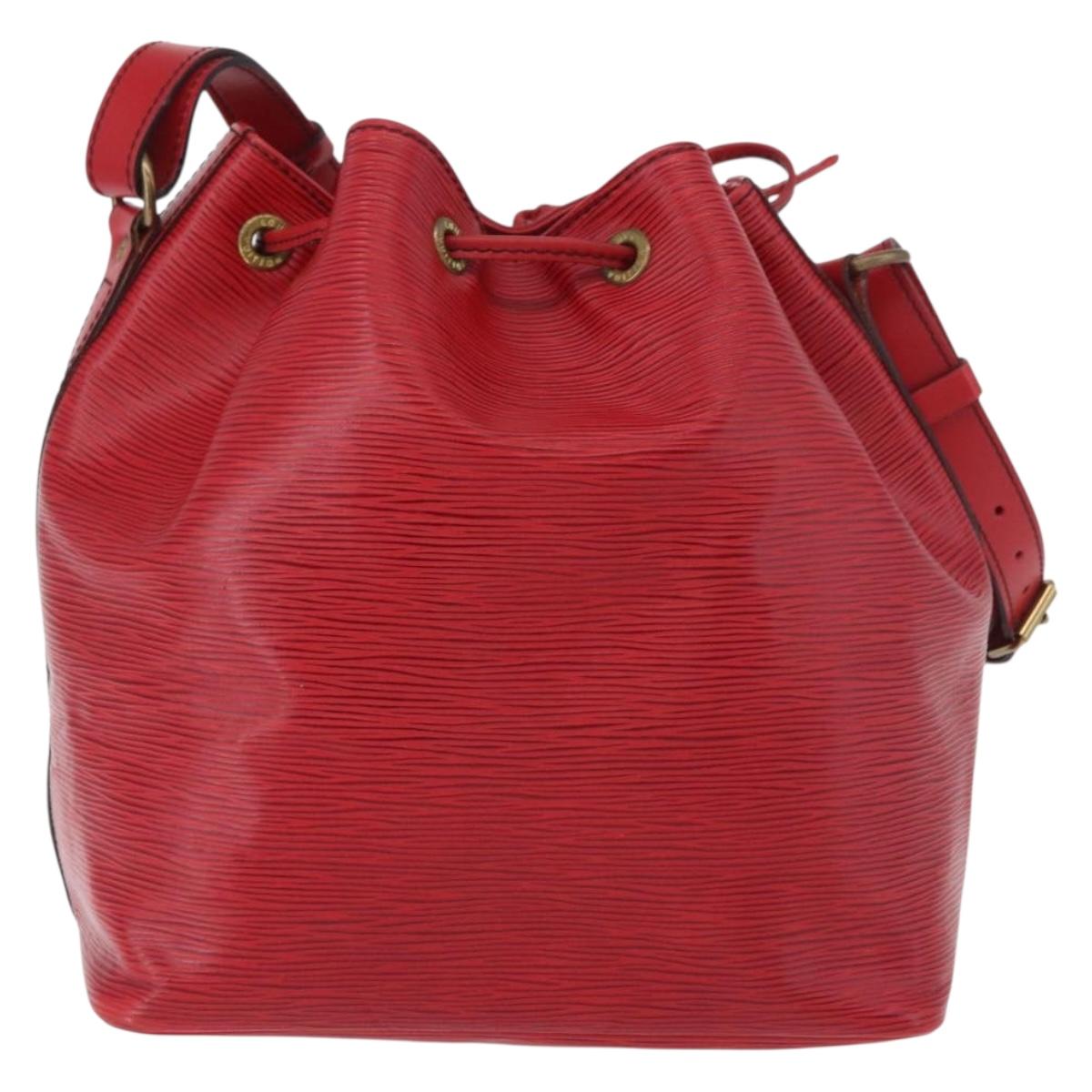 LOUIS VUITTON Epi Petit Noe Shoulder Bag Red M44107 LV Auth 189163