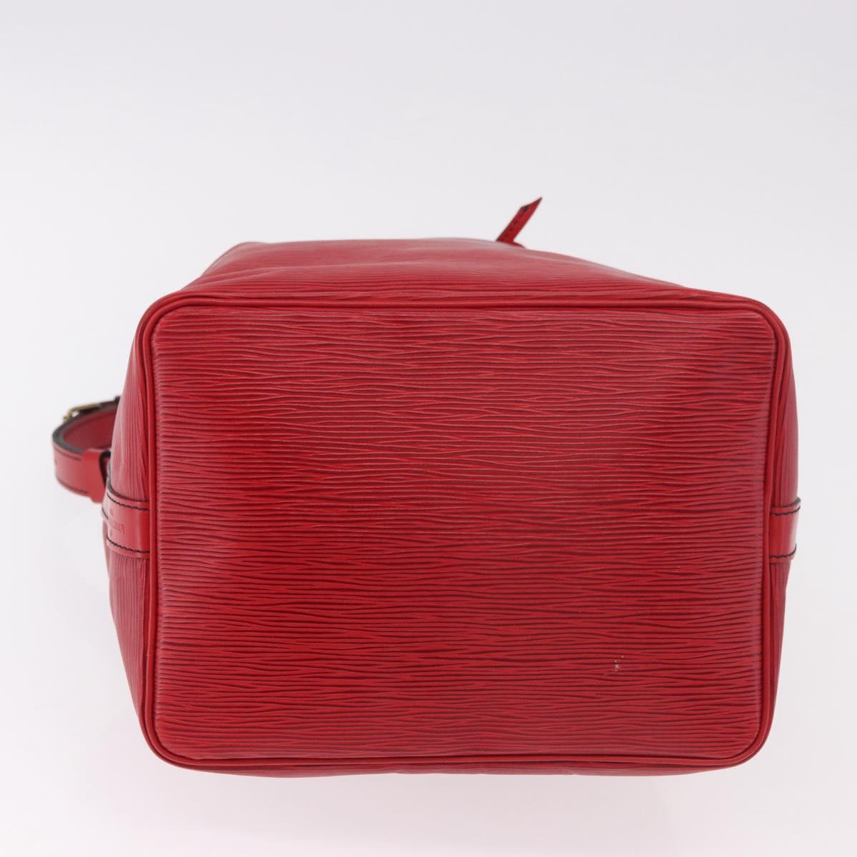 LOUIS VUITTON Epi Petit Noe Shoulder Bag Red M44107 LV Auth 189163