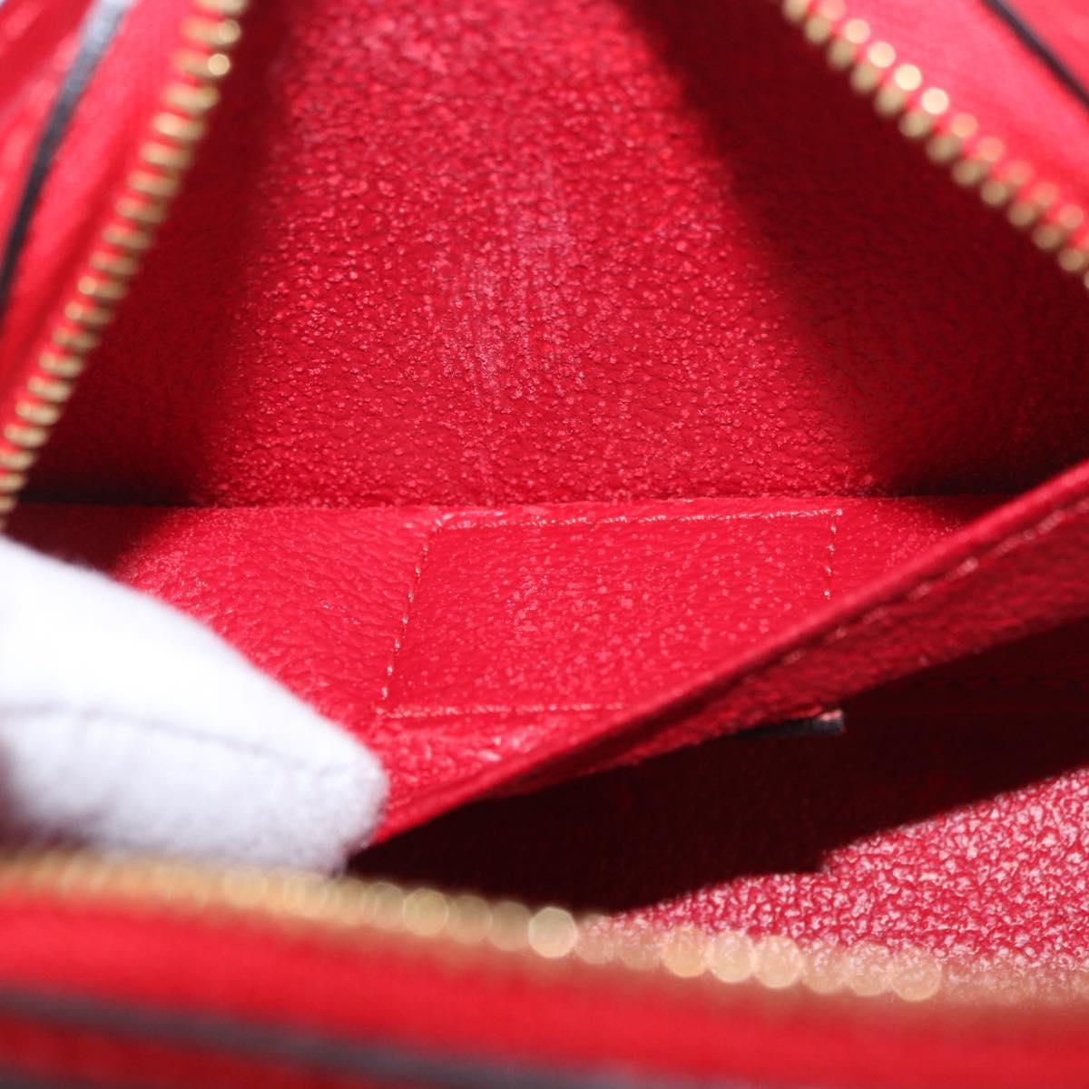 LOUIS VUITTON Epi Dauphine PM Pouch Red M48447 LV Auth 189167