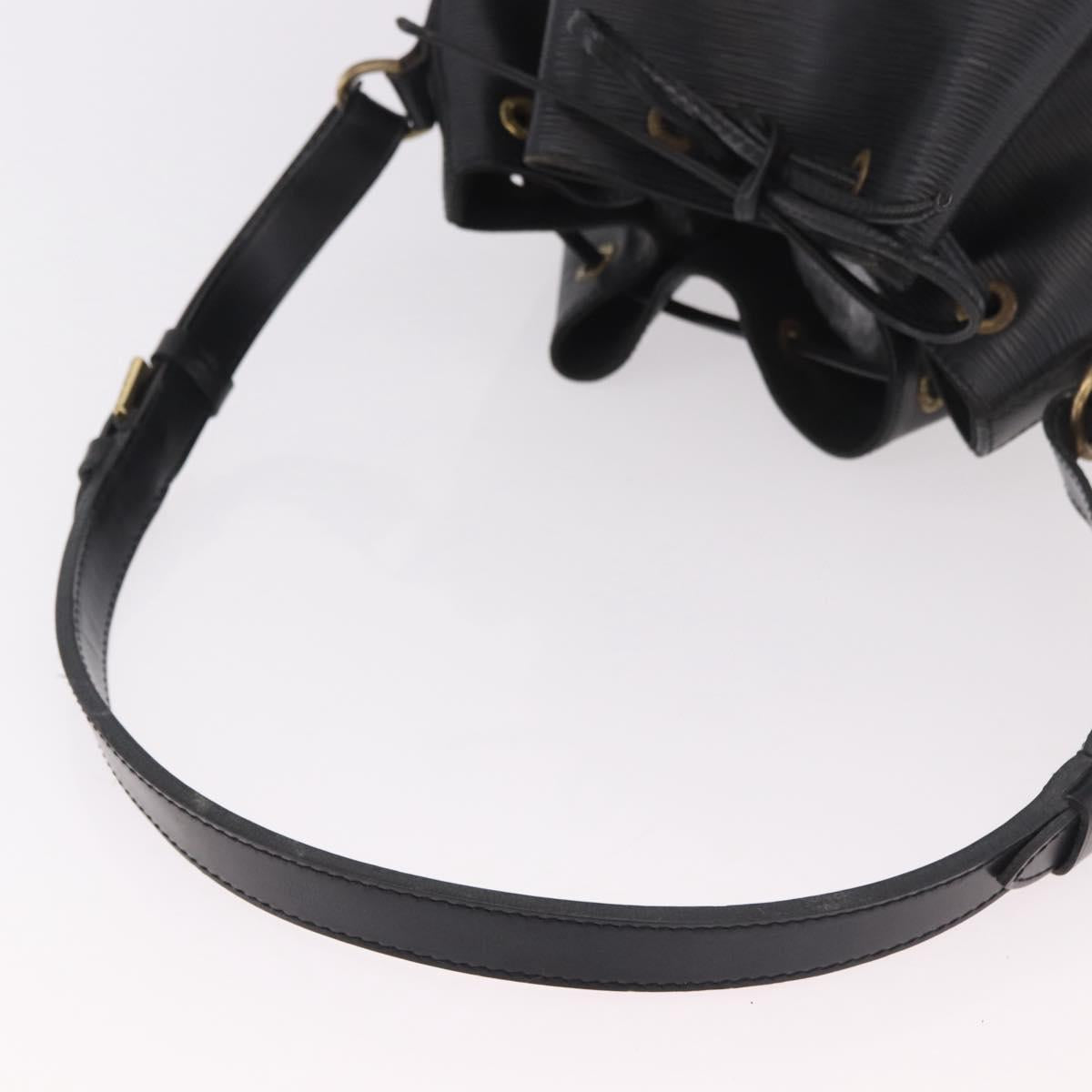 LOUIS VUITTON Epi Petit Noe Shoulder Bag Black M44102 LV Auth 189169