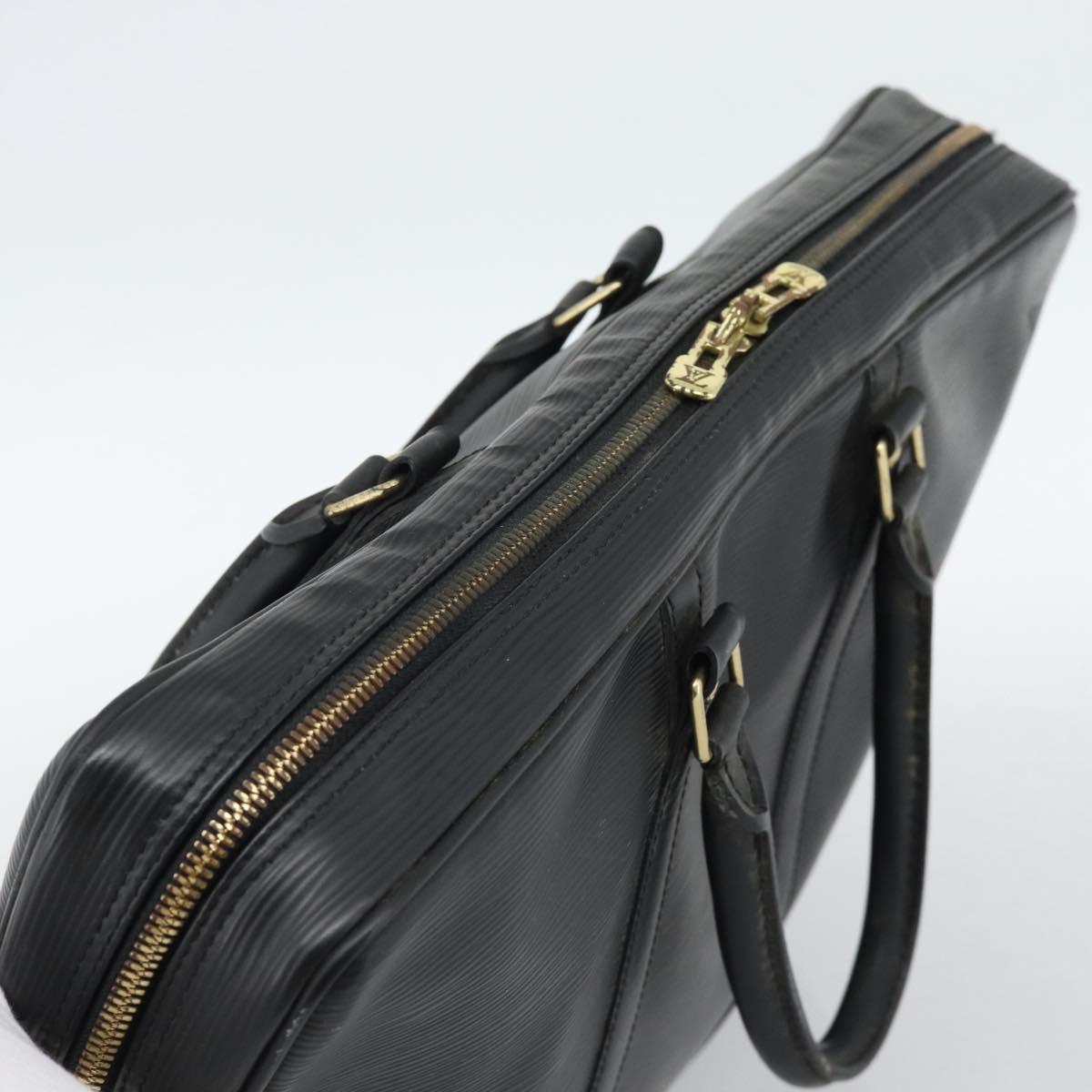 LOUIS VUITTON Epi Porte Documents Voyage Business Bag Black M54472 Auth 189171