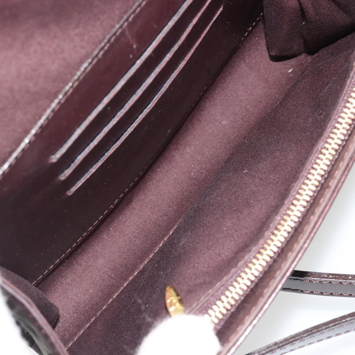 LOUIS VUITTON Vernis Rossmore PM Shoulder Bag Rouge Favist M91547 Auth 189176A
