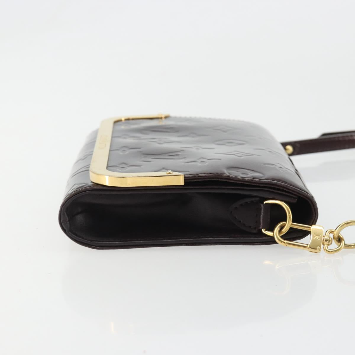 LOUIS VUITTON Vernis Rossmore PM Shoulder Bag Rouge Favist M91547 Auth 189176A