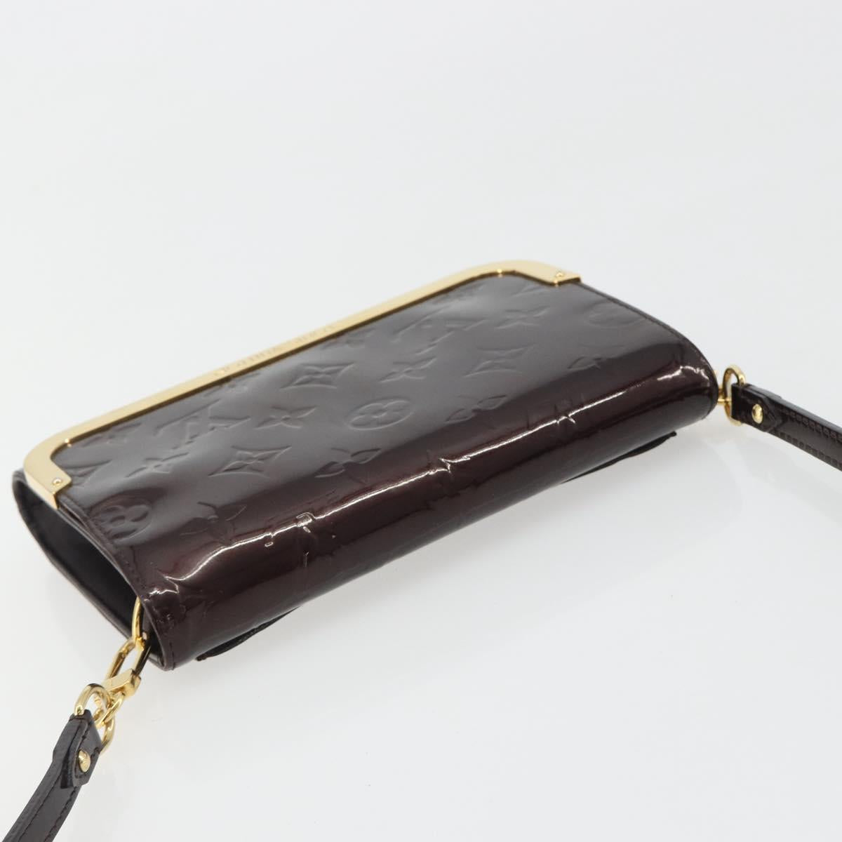 LOUIS VUITTON Vernis Rossmore PM Shoulder Bag Rouge Favist M91547 Auth 189176A