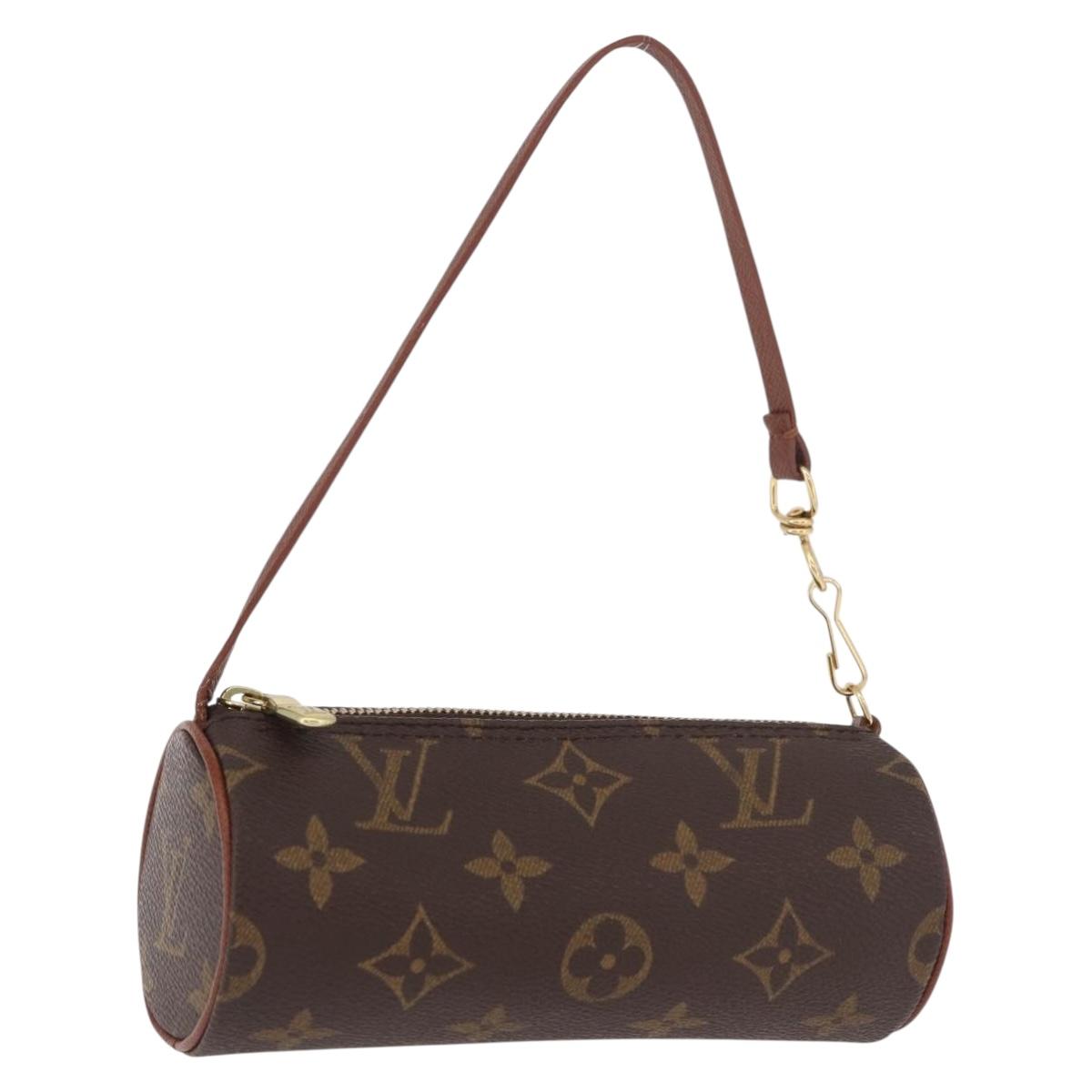 LOUIS VUITTON Monogram Papillon Pouch LV Auth 189196