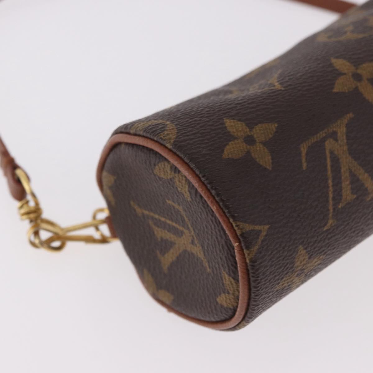 LOUIS VUITTON Monogram Papillon Pouch LV Auth 189197