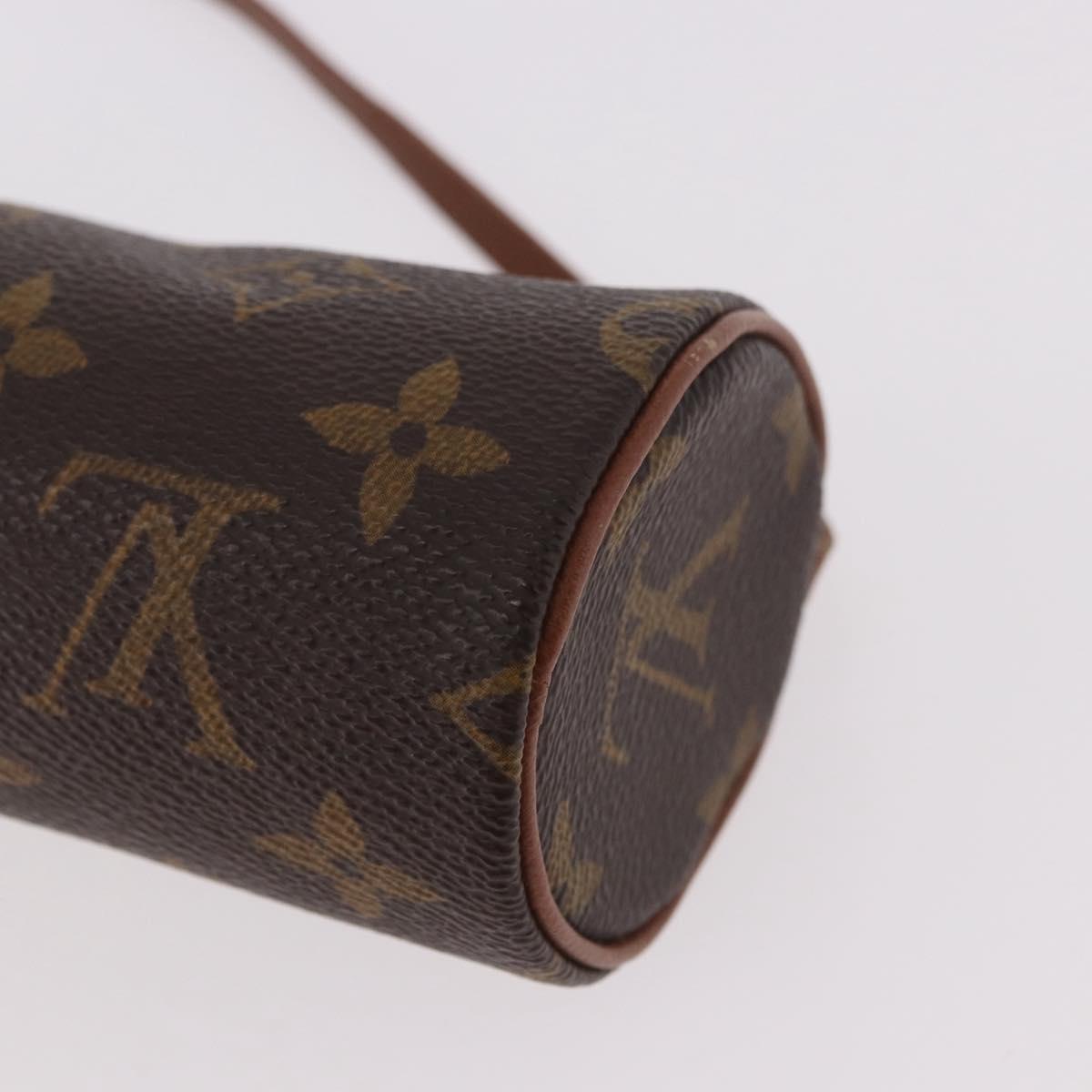 LOUIS VUITTON Monogram Papillon Pouch LV Auth 189197